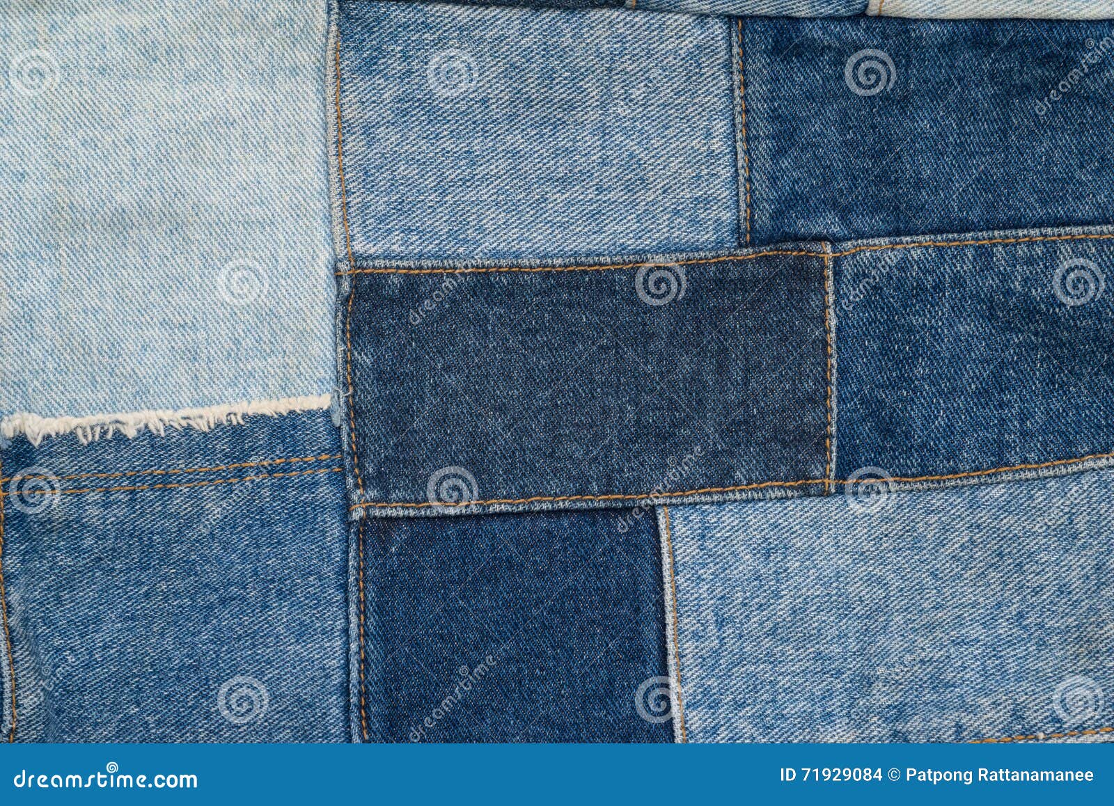 Denim Patchwork Textile Pattern Stock Photo - Image of retro, vintage ...