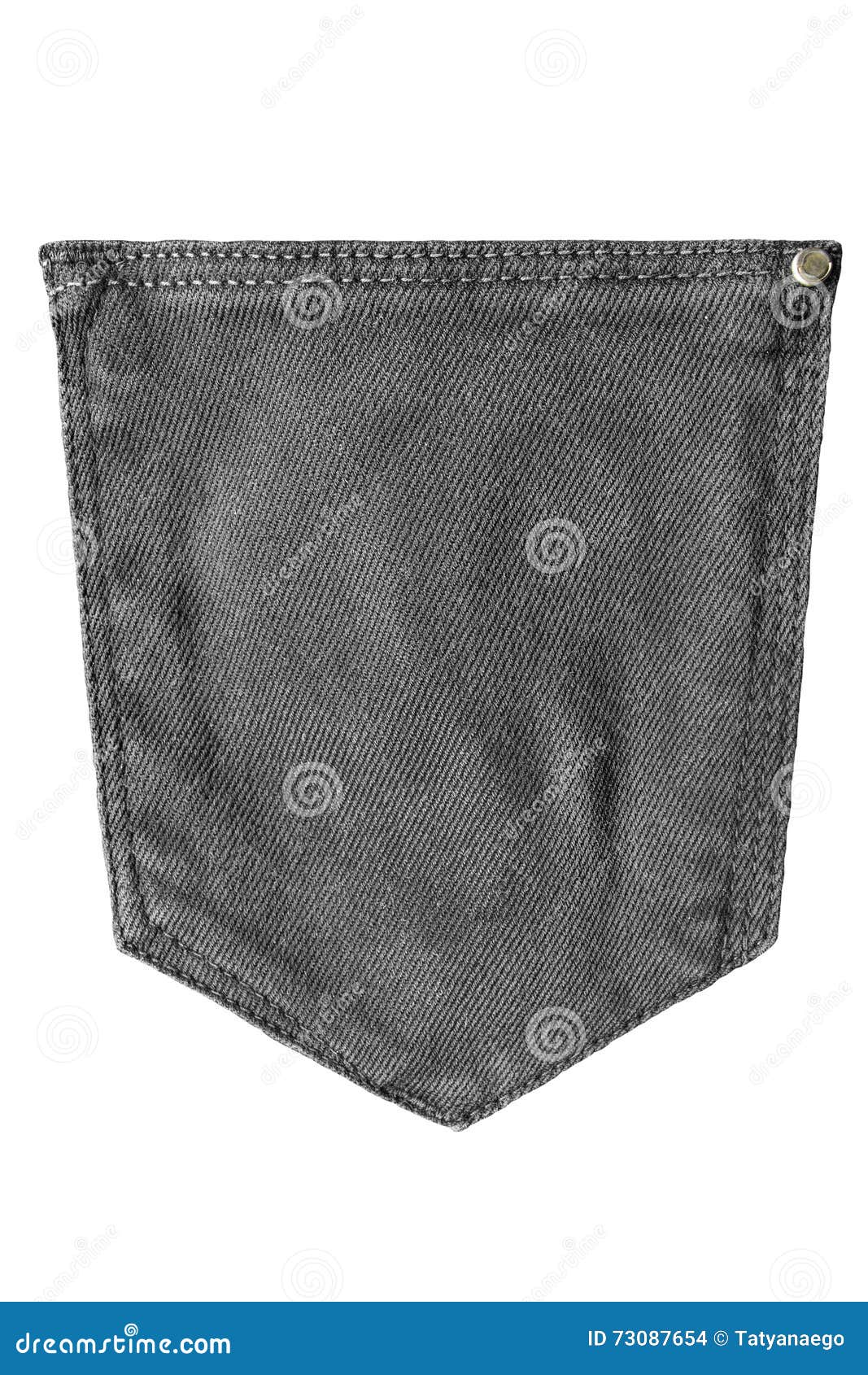 Denim pocket isolated stock photo. Image of stitching - 73087654