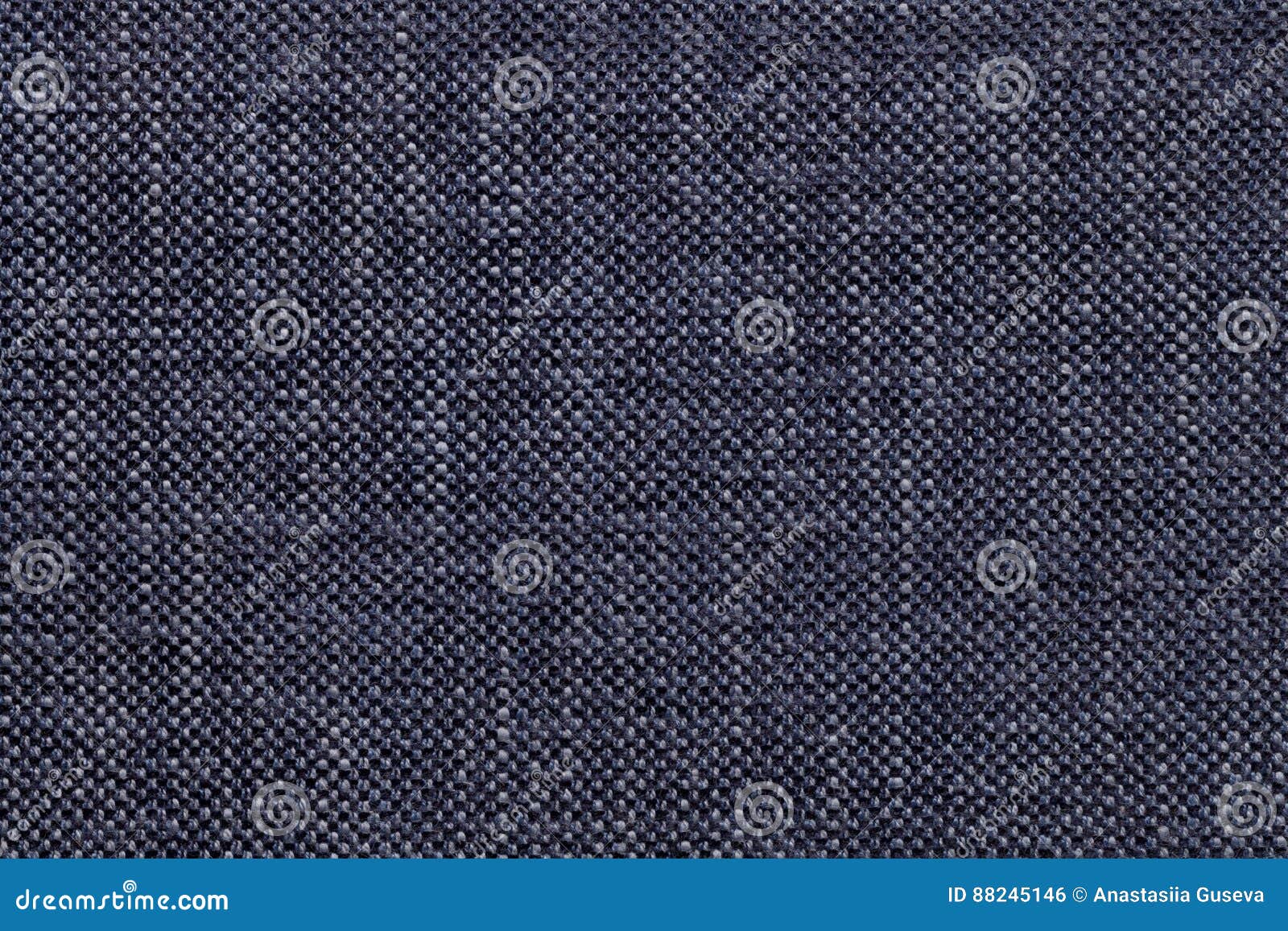 Denim Textile Background with Checkered Pattern, Closeup. Structure of