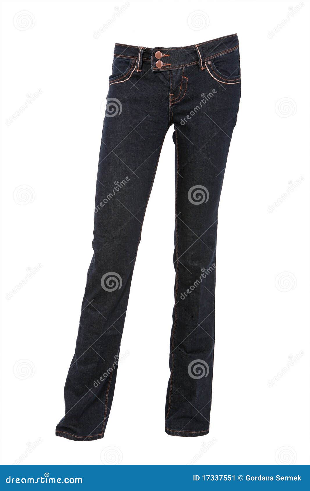 Denim trousers stock image. Image of elegant, apparel - 17337551