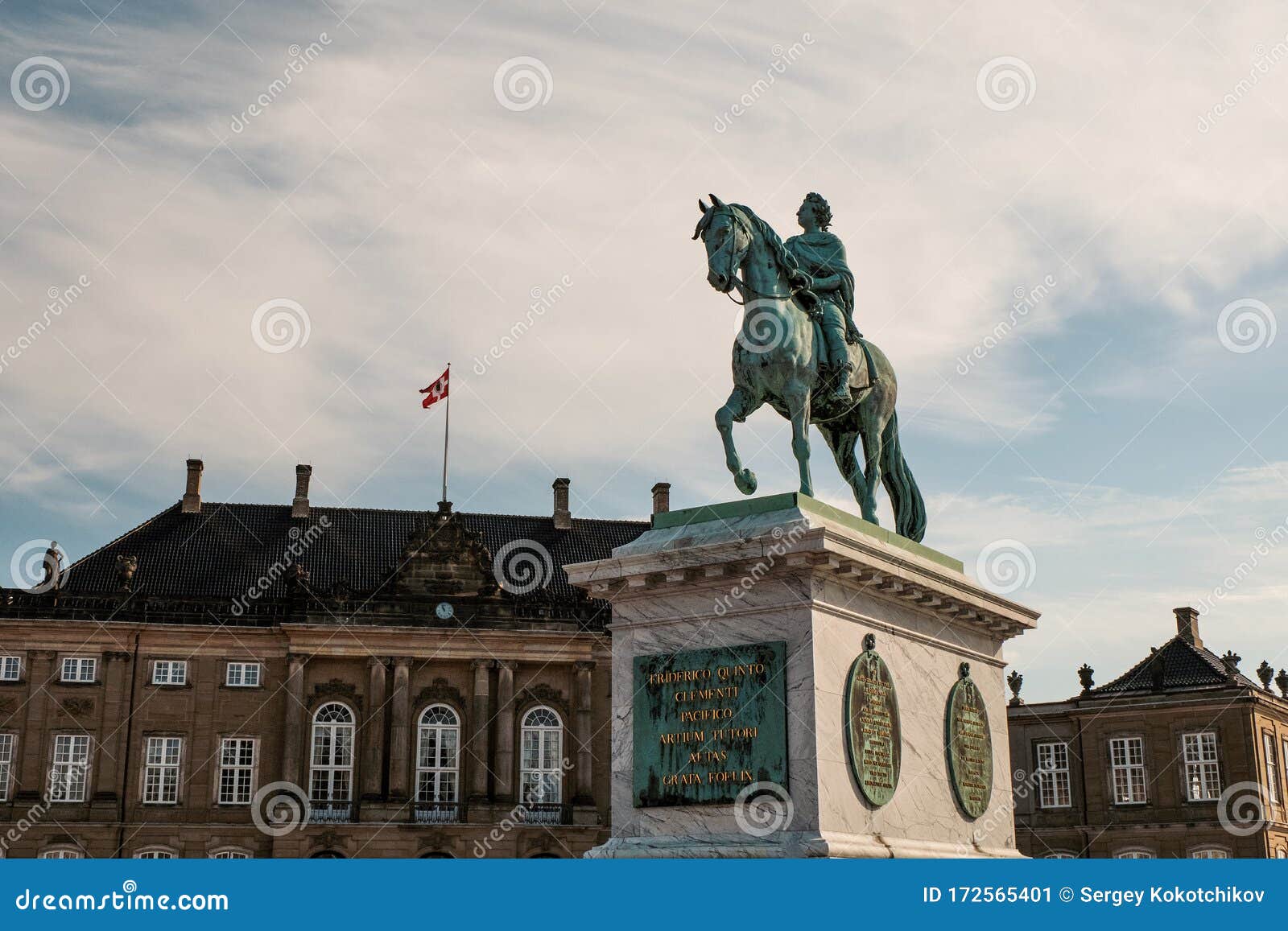 Denmark. Equestrian Monument To Frederick V in Copenhagen. September 19 ...