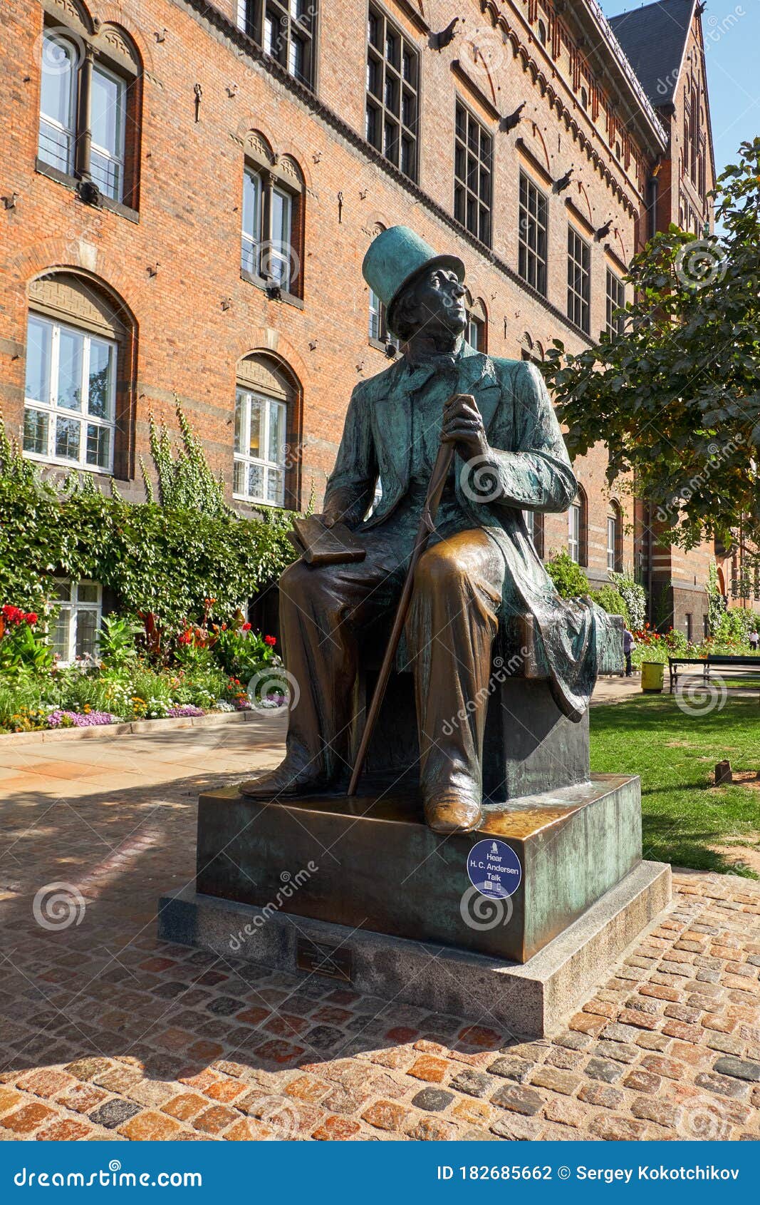 Denmark. Monument To Hans Christian Andersen Near the Town Hall ...