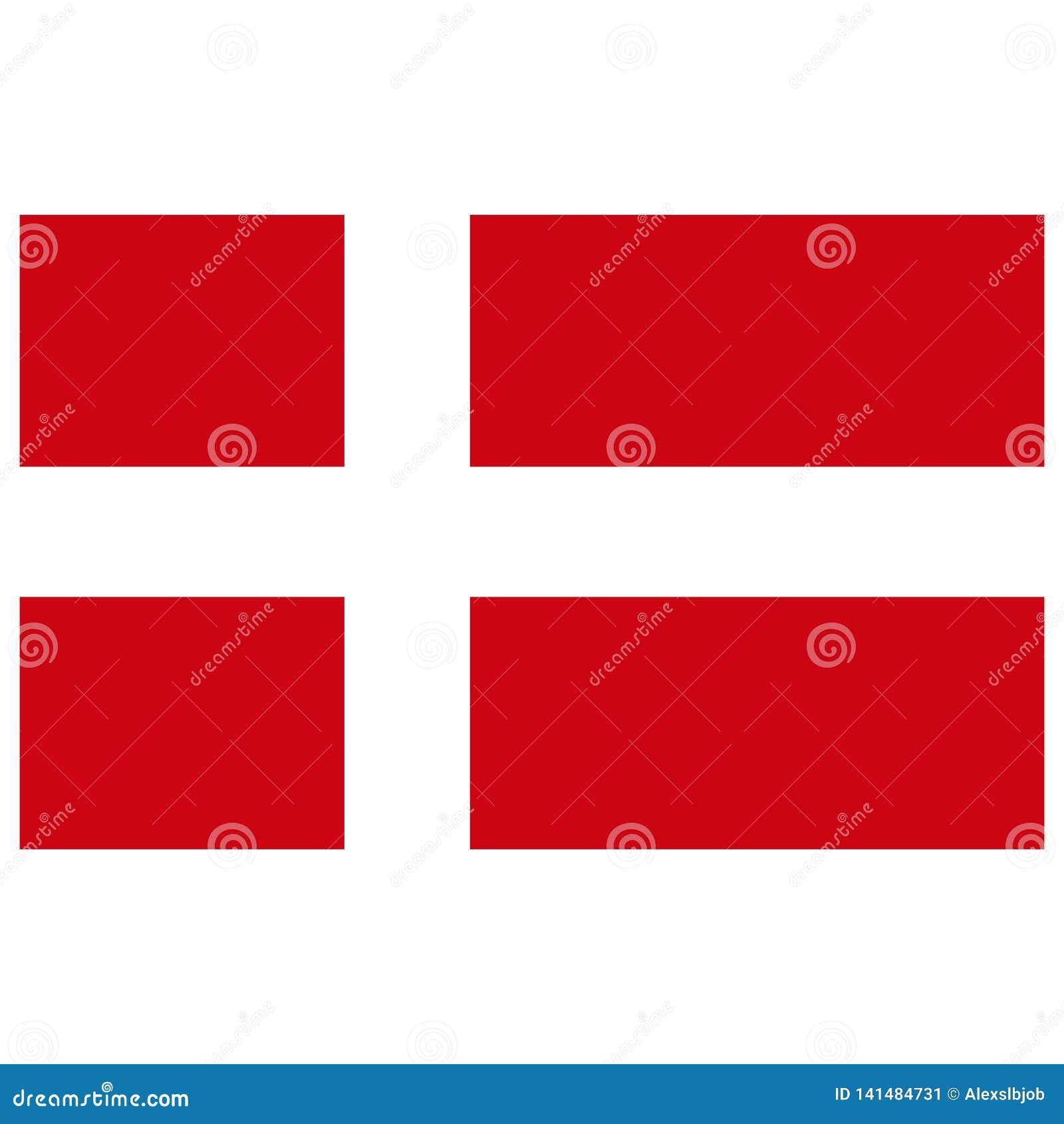 Denmark Flag. Brush Painted Denmark Flag. Hand Drawn Style Illustration ...