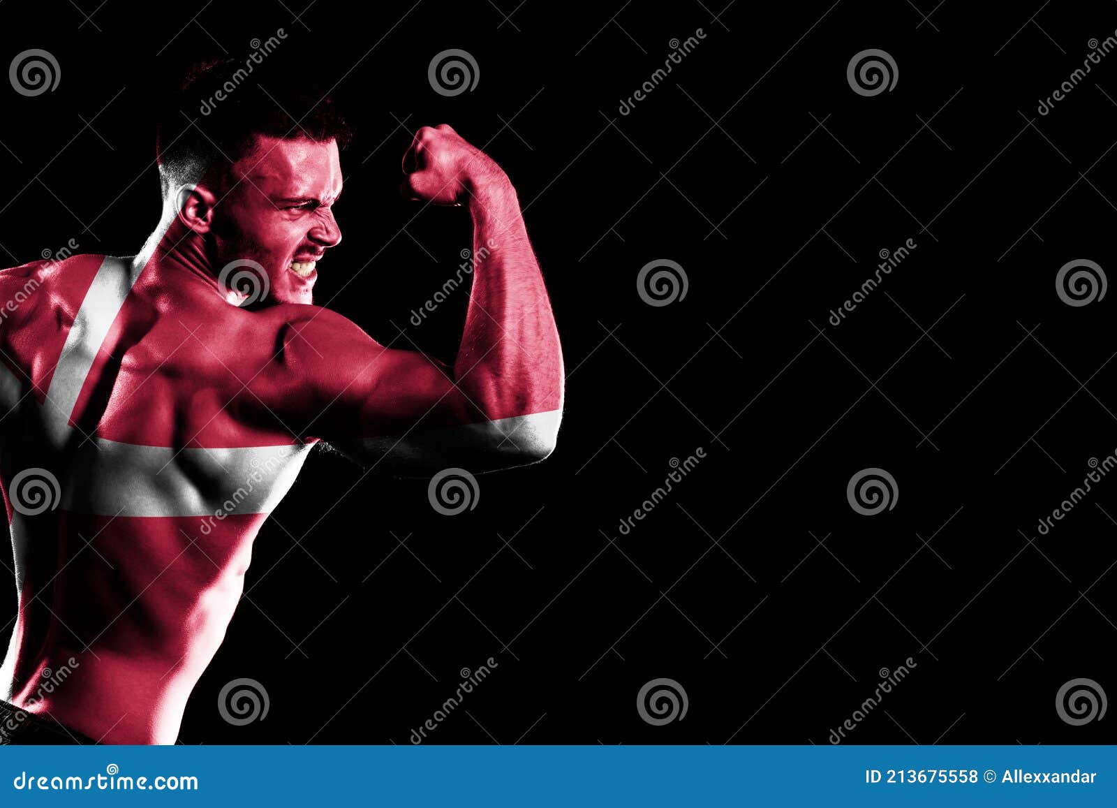 Muscular Man Svg -  Denmark