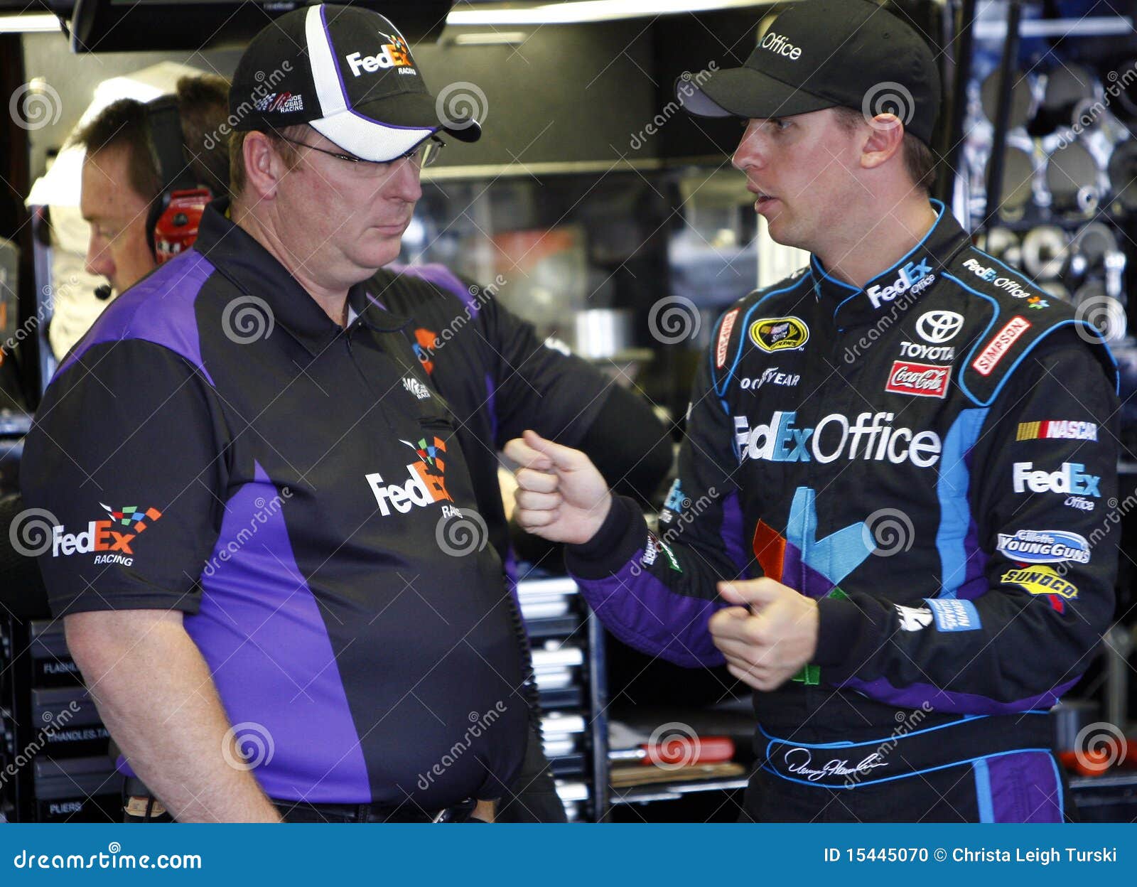 Denny hamlin crew chief mike ford #3