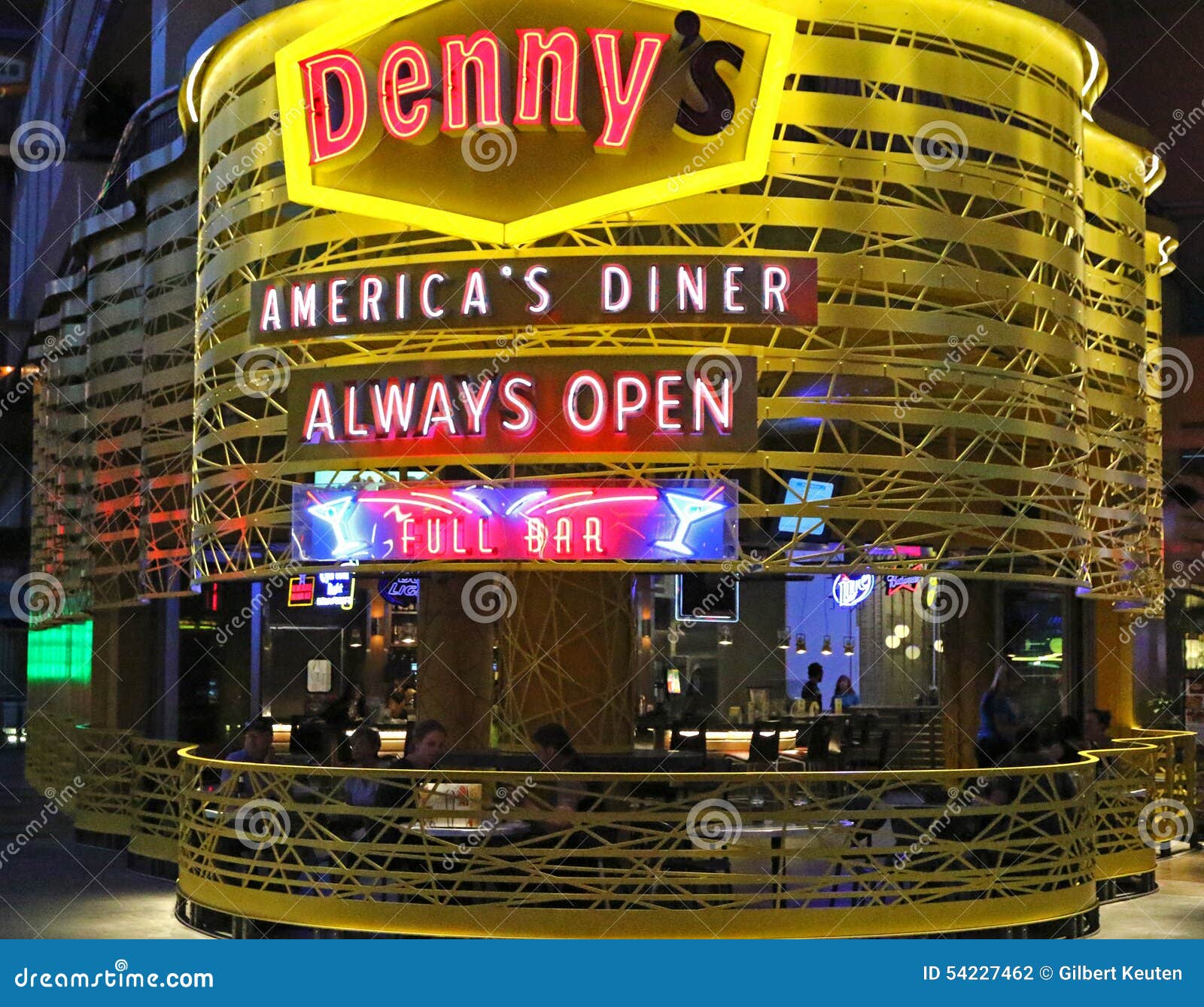 Dennys, an american classic! FREMONT STREET @ night