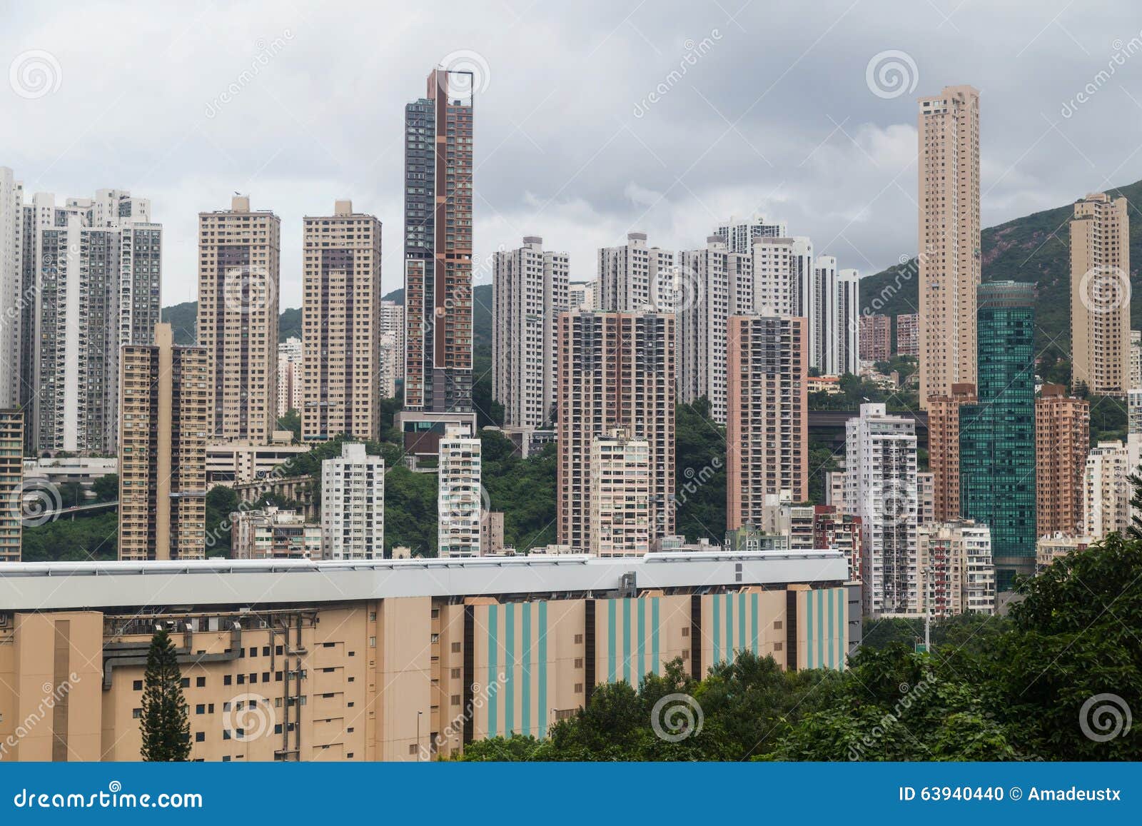 Dense High Rise Buildings of Hong Kong Stock Photo - Image of famous