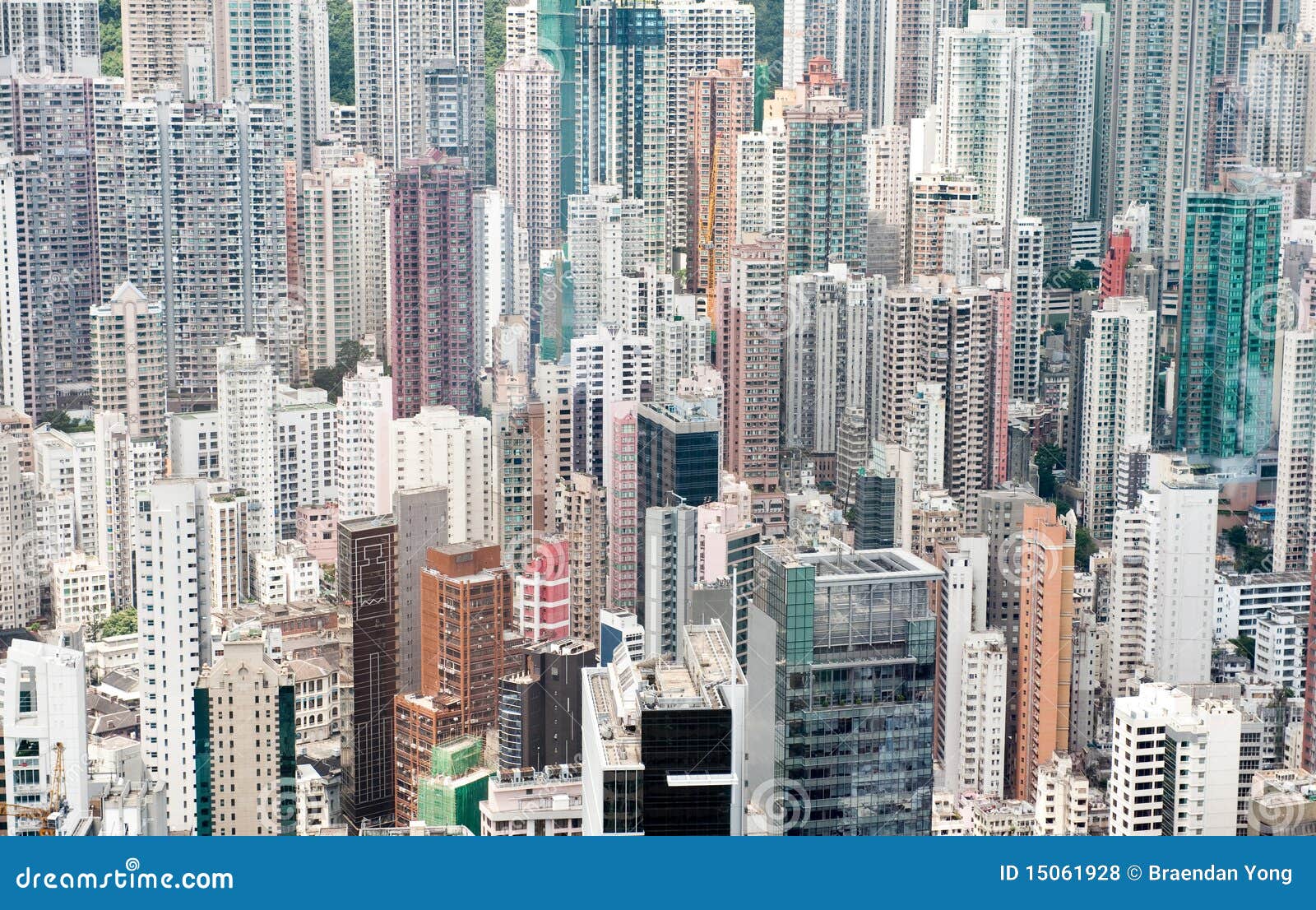 densely populated hong kong