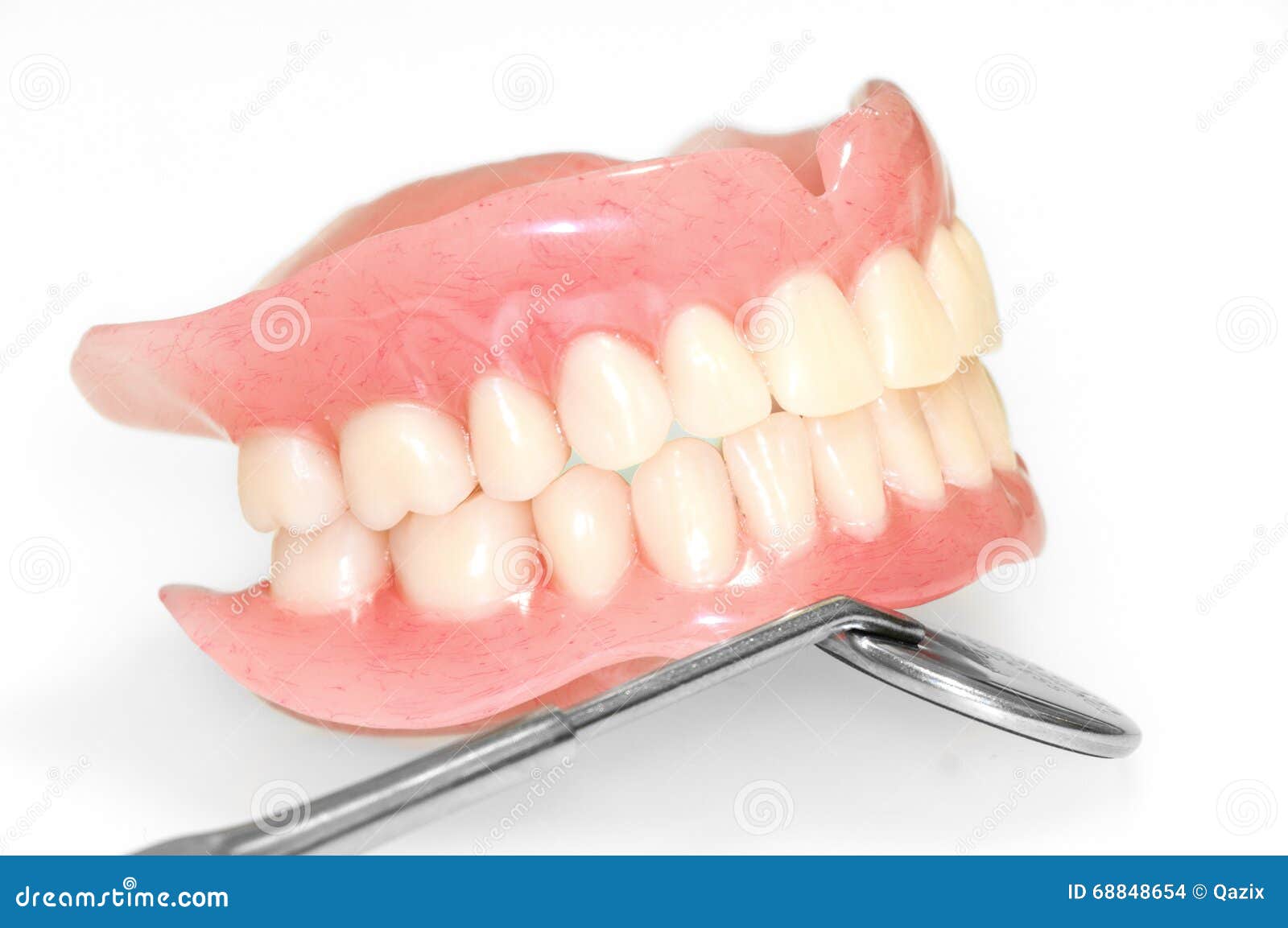 Dentaduras de acrílico foto de archivo. Imagen de artificial 68848654