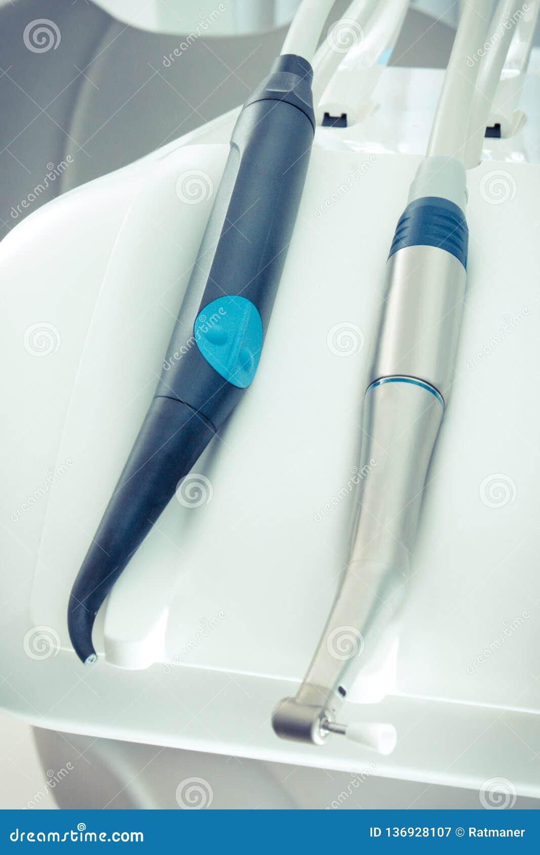 Dental Accessories Used by Dentists in Stomatology Office Stock Image