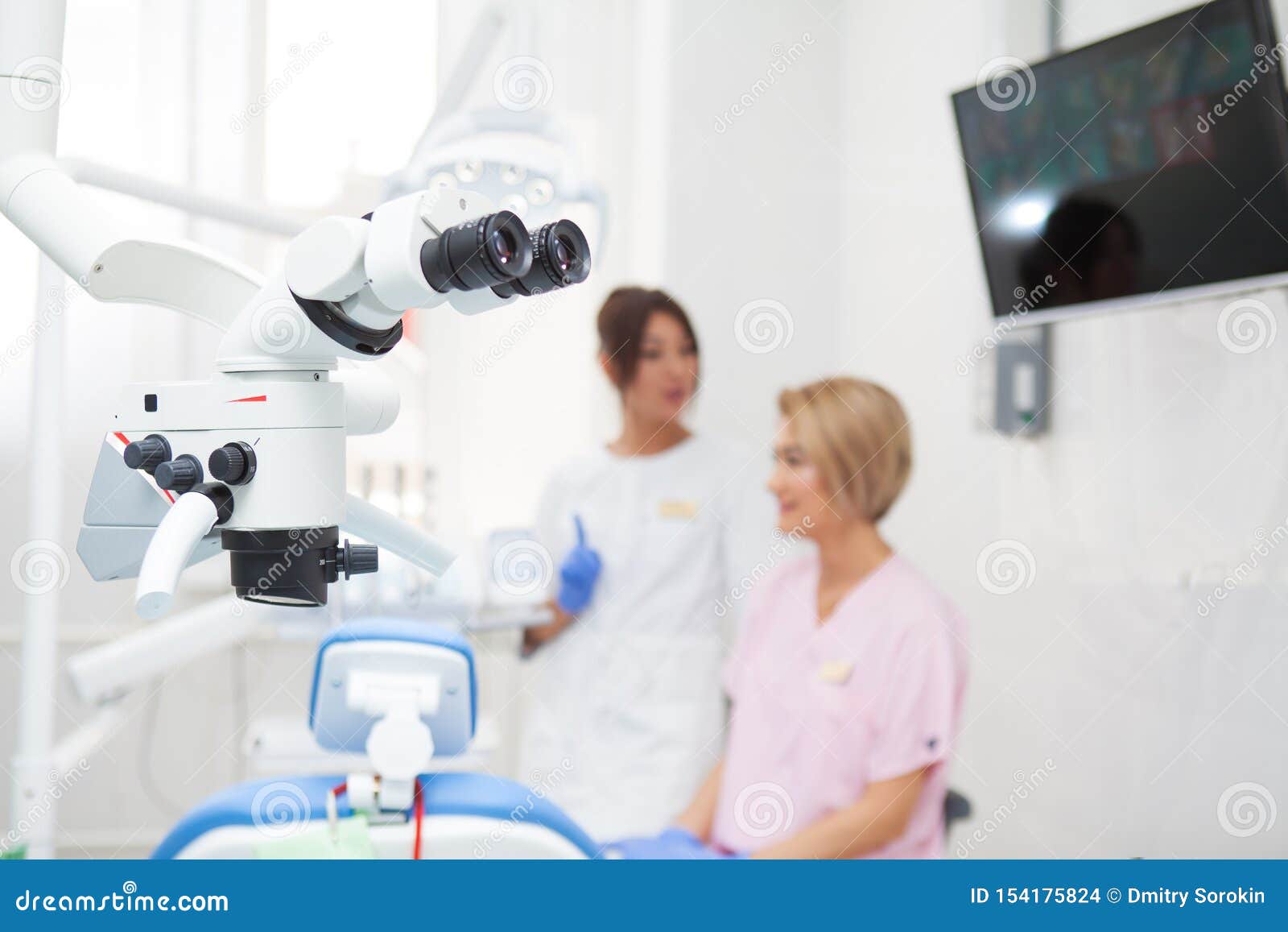 Dental Binocular Microscope Stock Photo Image of office, hygiene
