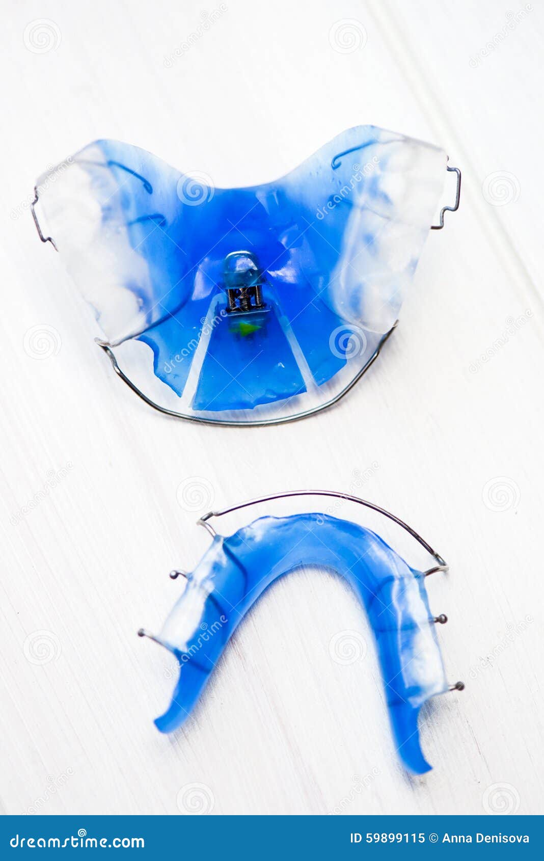 Dental Blue Removable Braces or Retainers for Teeth, Orthodontic Stock
