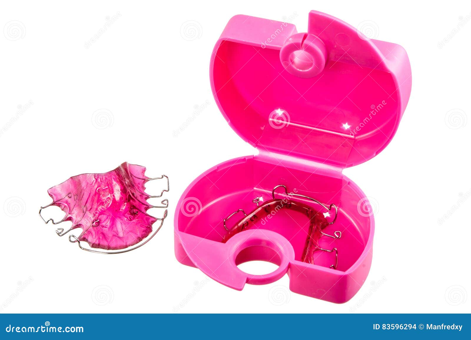 Dental Braces and a Plastic Box Stock Photo Image of equipment