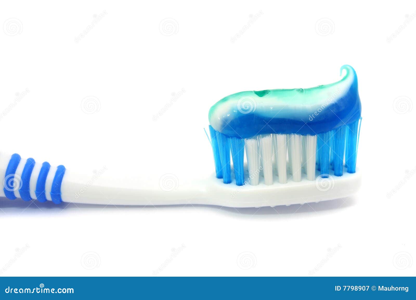 Dental Brush with Toothpaste Stock Image Image of fresh, isolated 7798907