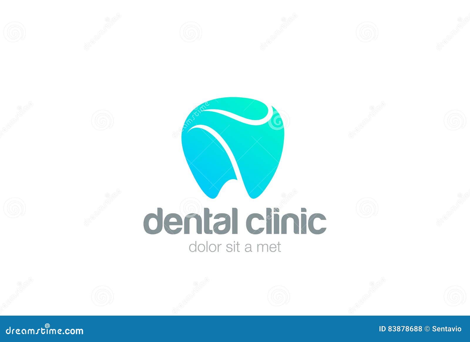 dental clinic logo tooth abstract   template.dentist stomatology medical doctor logotype concept icon