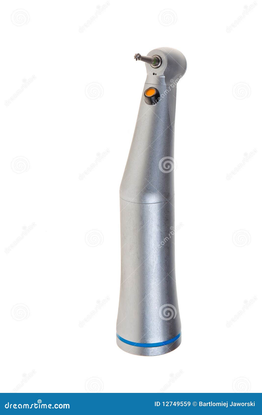Dental drill motor. stock image. Image of equipment, silver 12749559