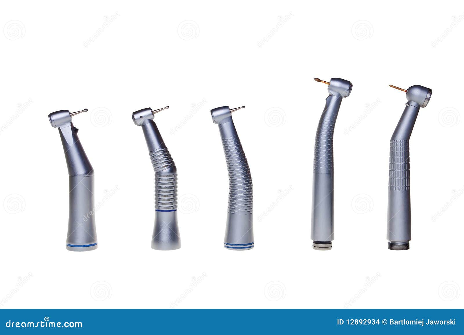 Dental drill tools. stock photo. Image of white, silver 12892934