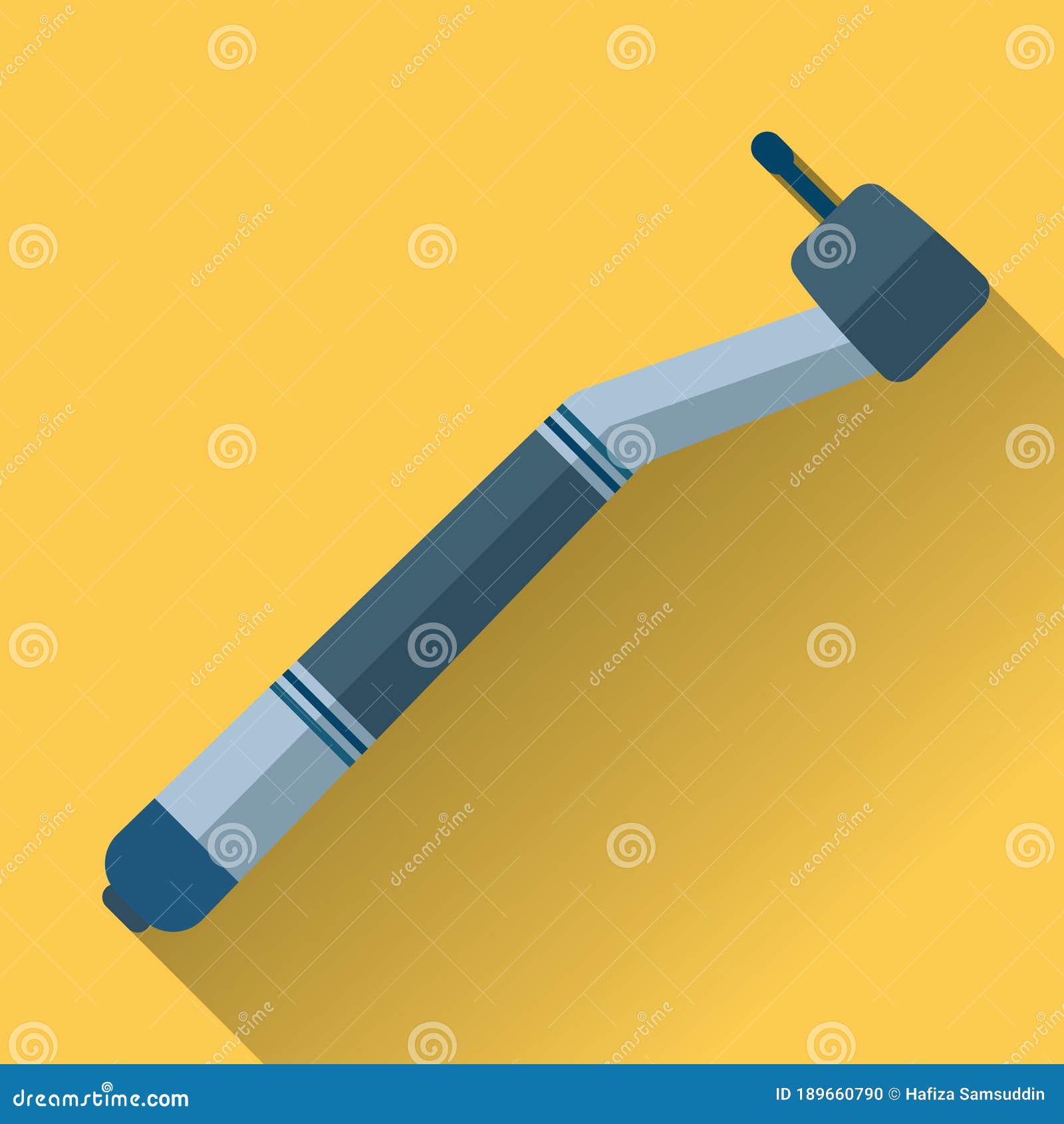 Dental Drill. Vector Illustration Decorative Design Stock Vector