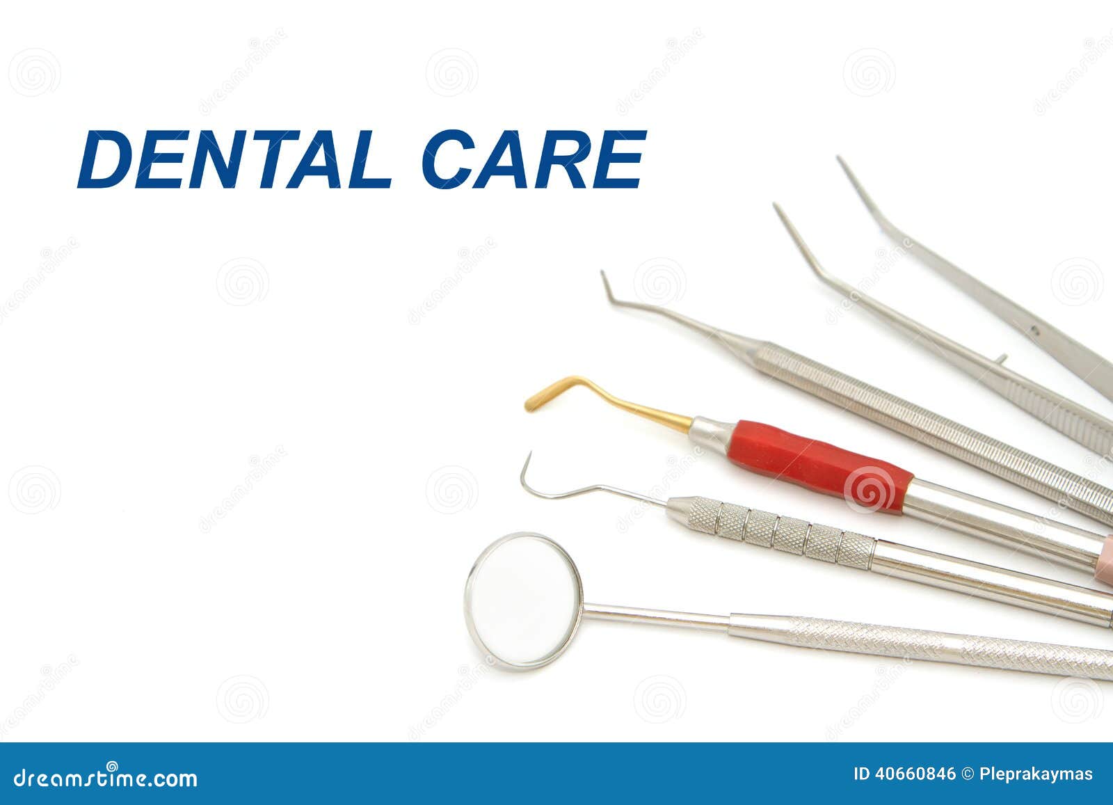 Dental Equipment Tools for Teeth Dental Care Stock Photo Image of