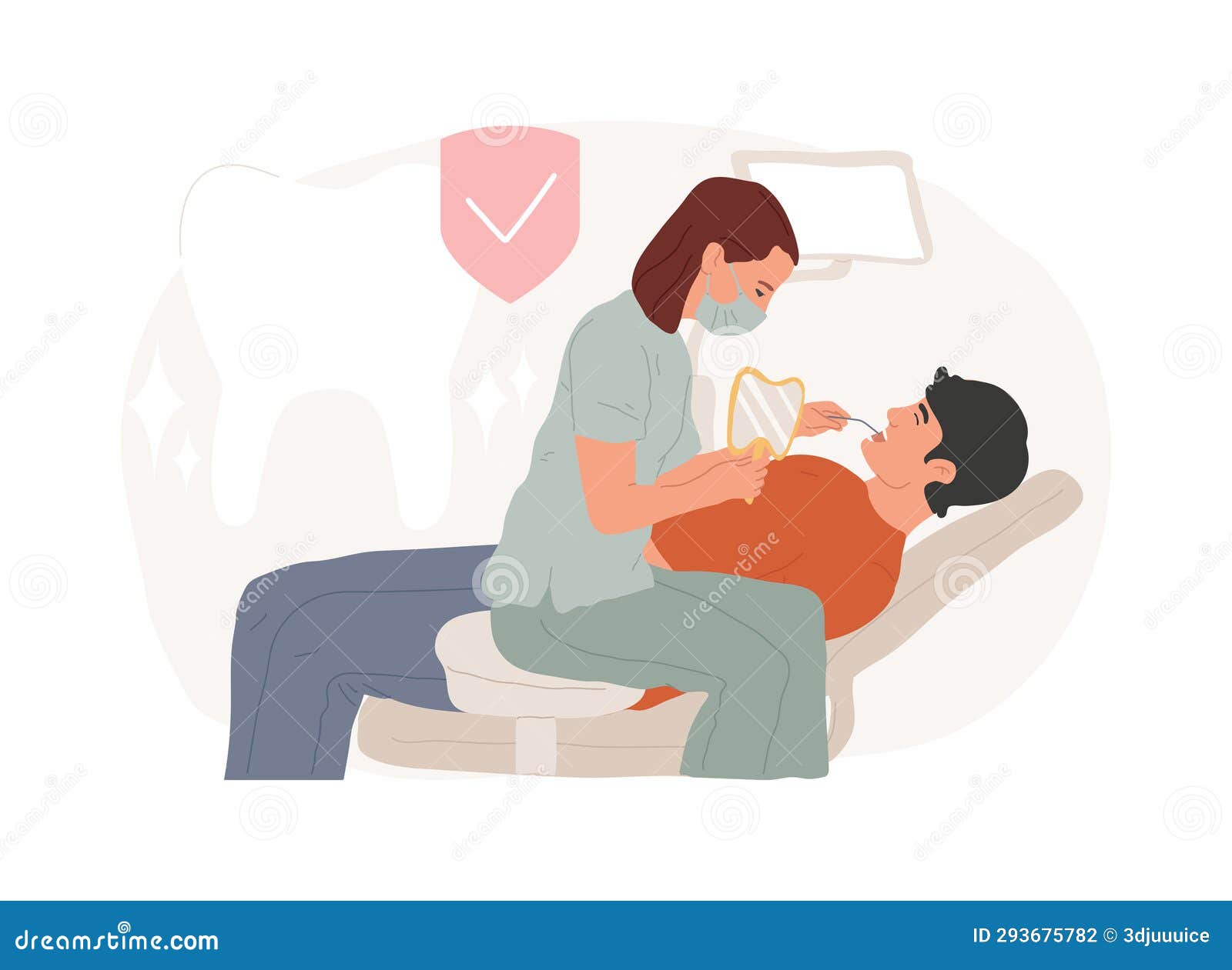 dental examination  concept  .