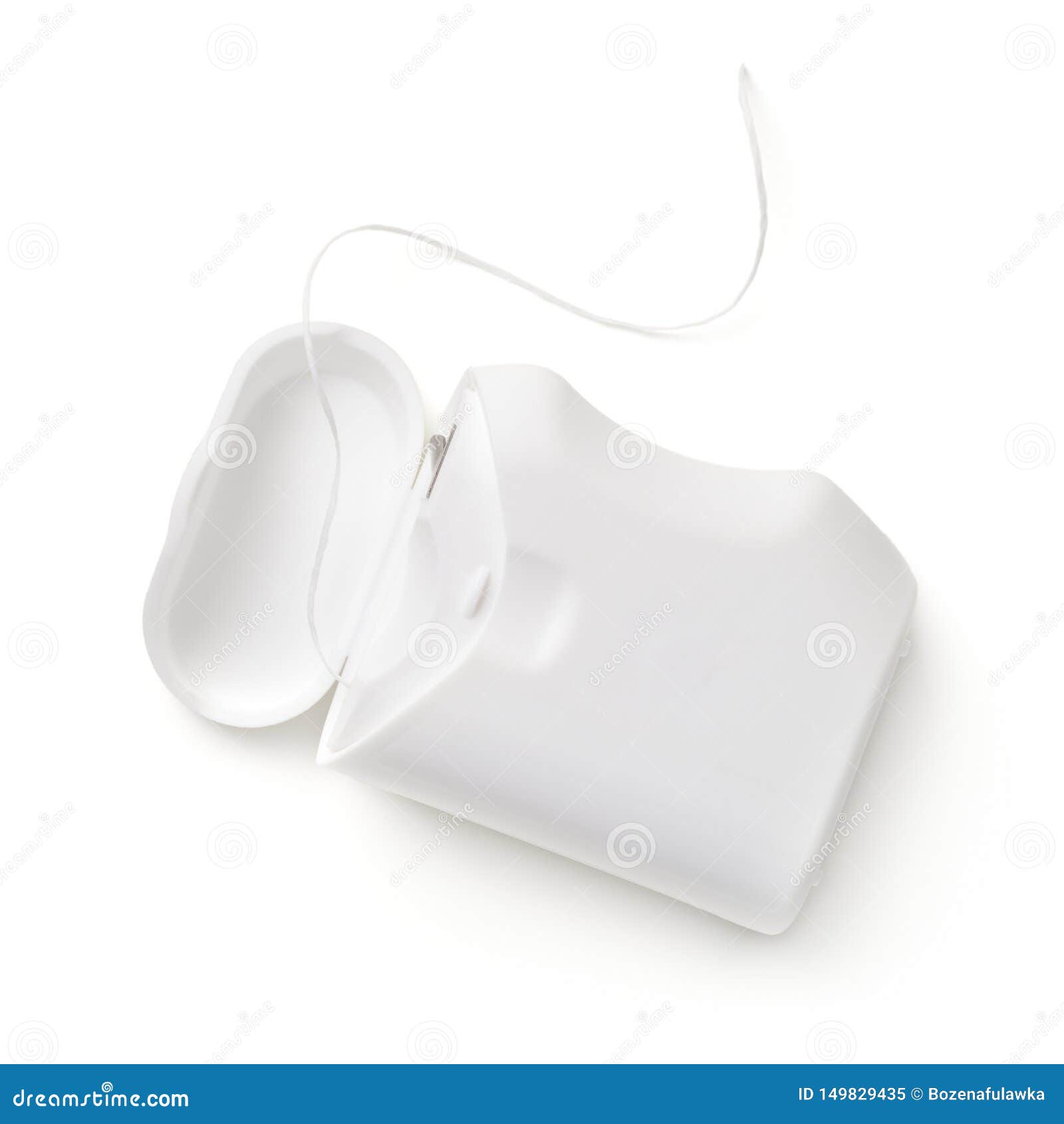 Dental Floss Container Isolated on White Background Stock Image - Image of  dentist, background: 149829435