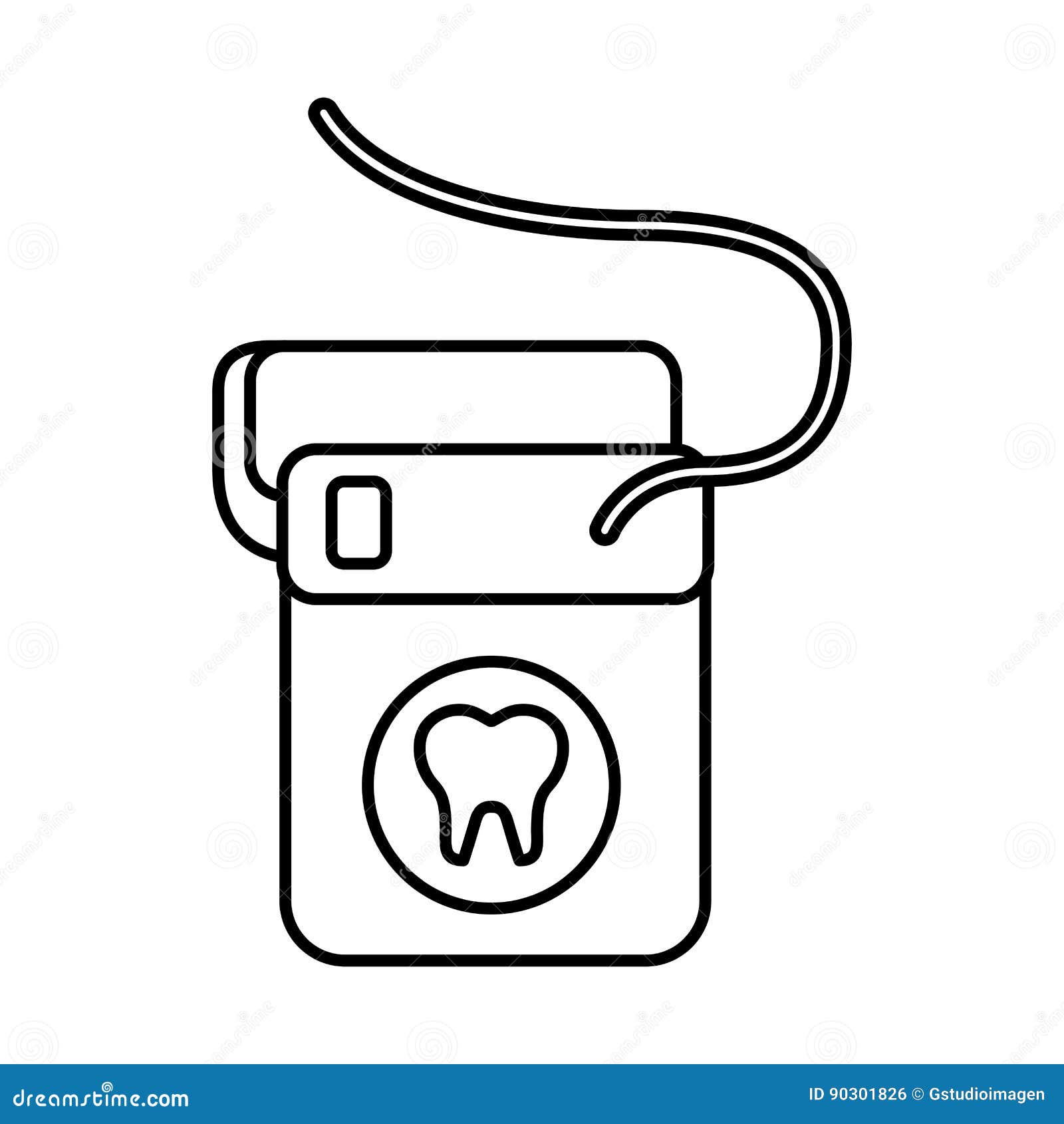 dental floss clipart