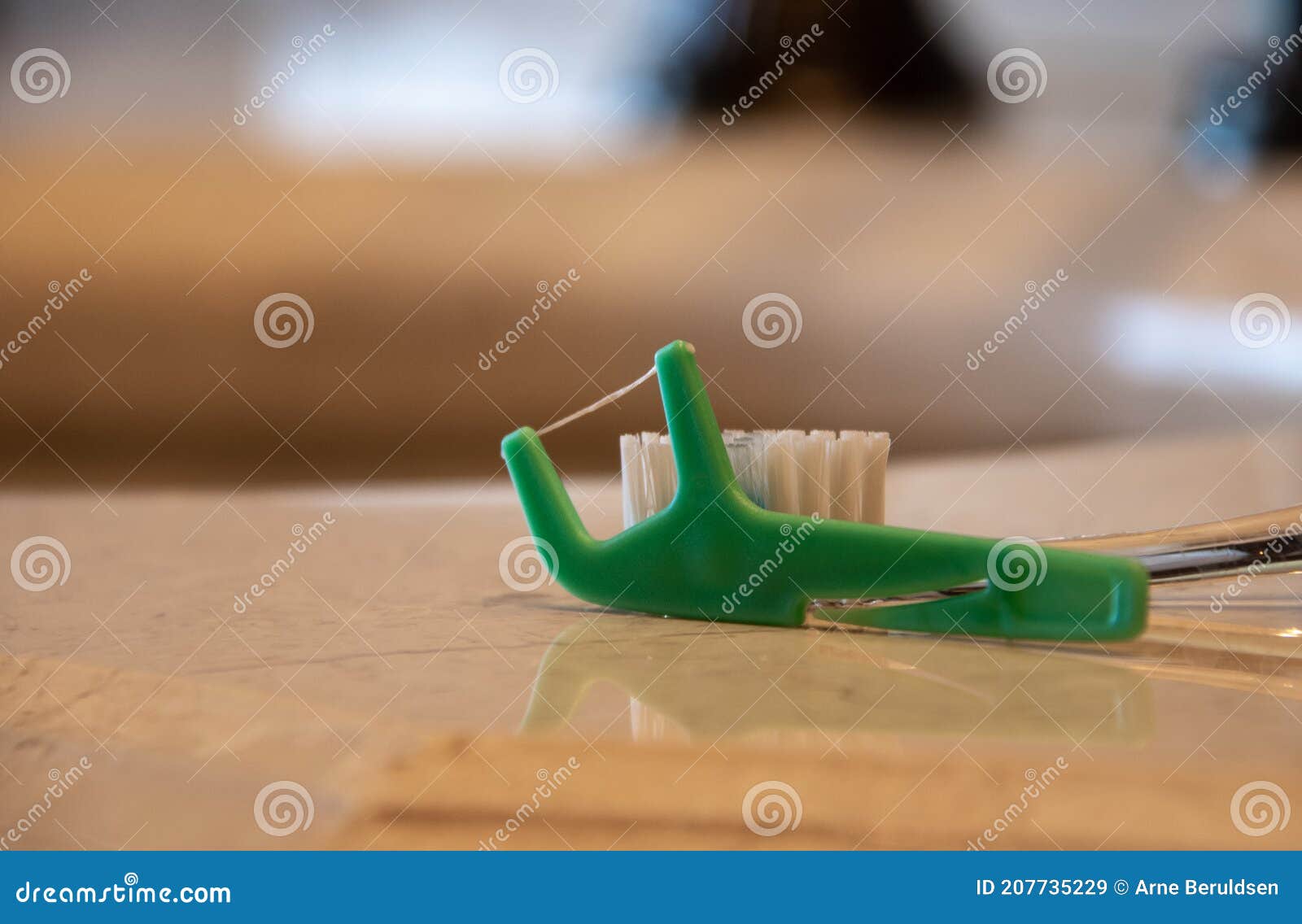 Dental Floss and a Toothbrush Stock Image Image of dentist