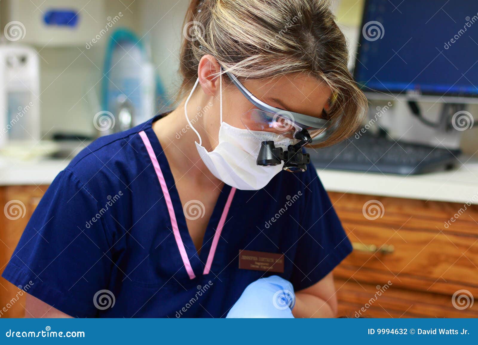 Dental Hygienist at Work stock photo. Image of hygiene 9994632