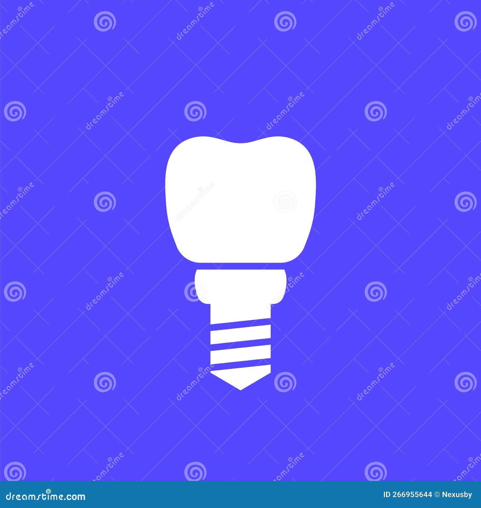 Dental Implant Icon, Vector Design Stock Vector Illustration of icon