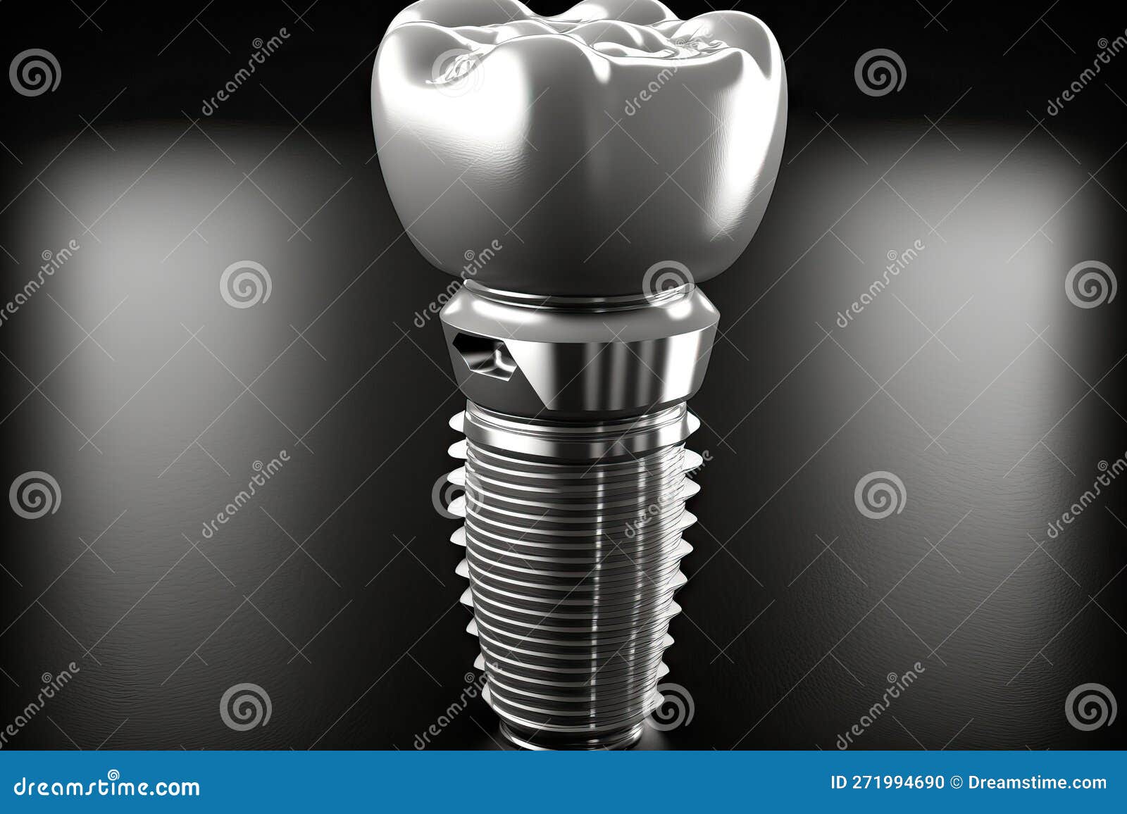 Dental implant tooth model stock illustration. Illustration of teeth