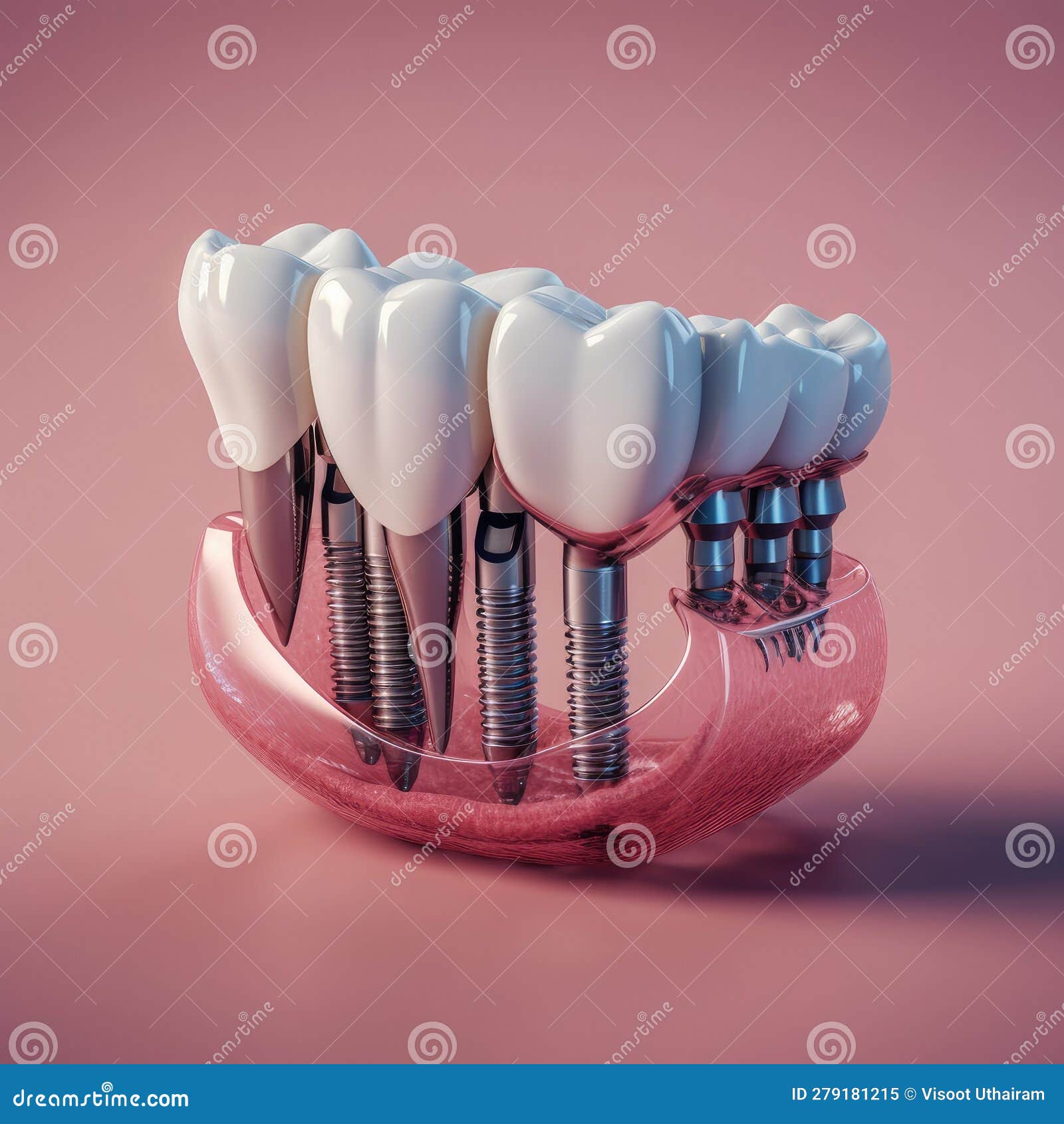 Dental Implants,Modern Dental Implants,AI Generated RoyaltyFree Stock