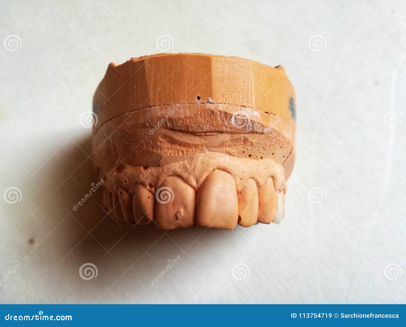 A dental impression stock image. Image of plaster, incisors 113754719
