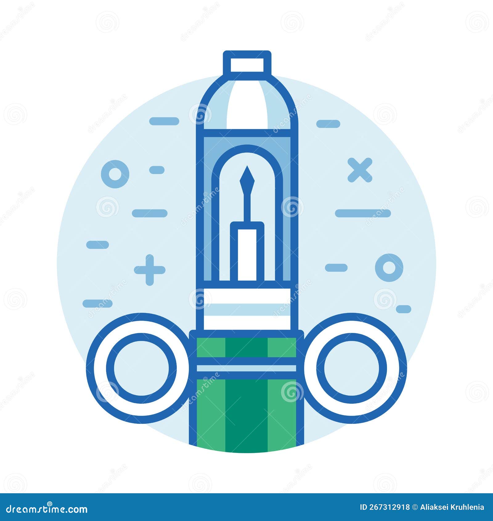 Dental Injection Syringe Icon in Line Art Stock Illustration Illustration of professional