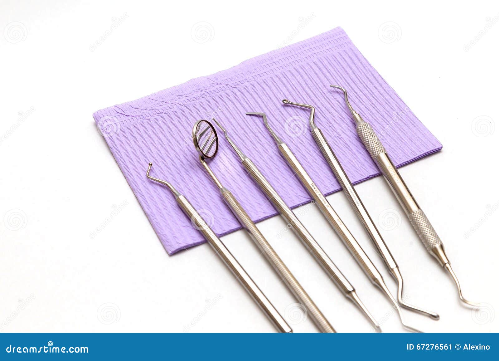 Dental Instruments. Dentures and Medical Tools Stock Image Image of