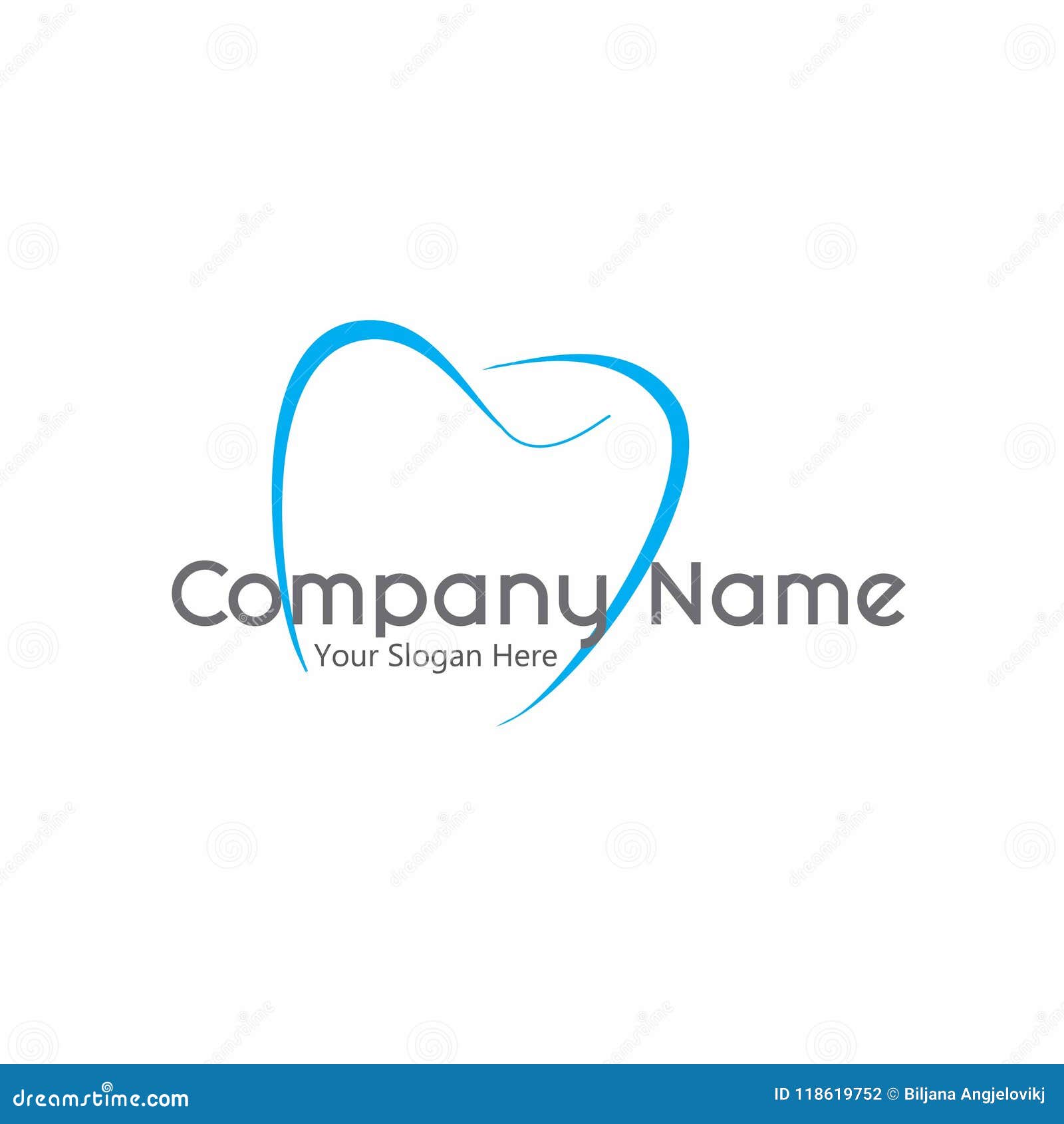 Dental Logo Design Stock Vector Illustration Of Teeth 118619752