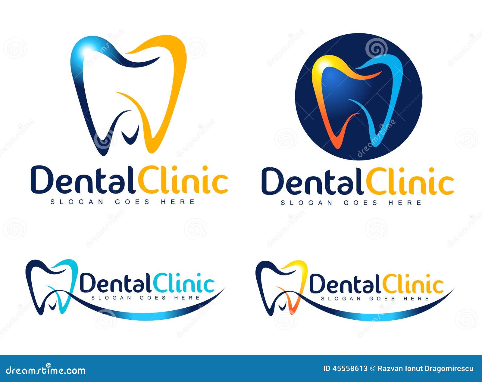 Dentist Logo Design Template. Tooth Symbol For Dental Clinic Or Mark ...