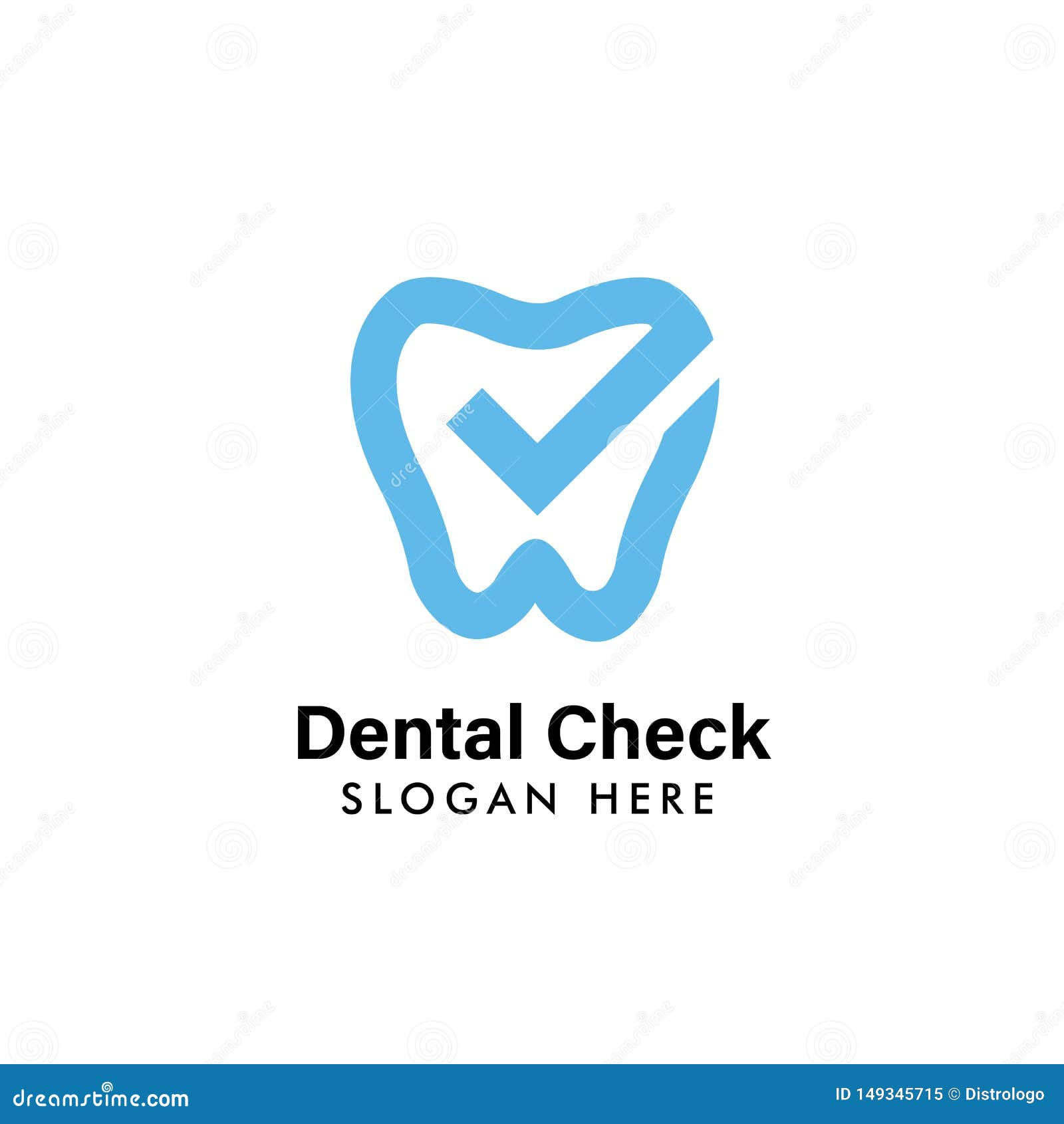 Dental Logo Template Dental Care Icon Symbol Design Stock Vector