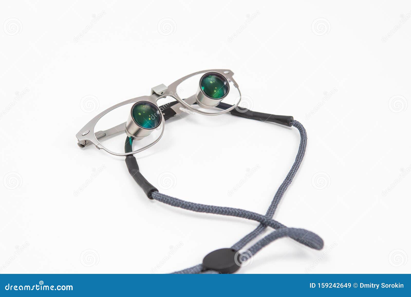 Dental Medical Glasses with Binocular Lenses, To Increase Stock Image ...