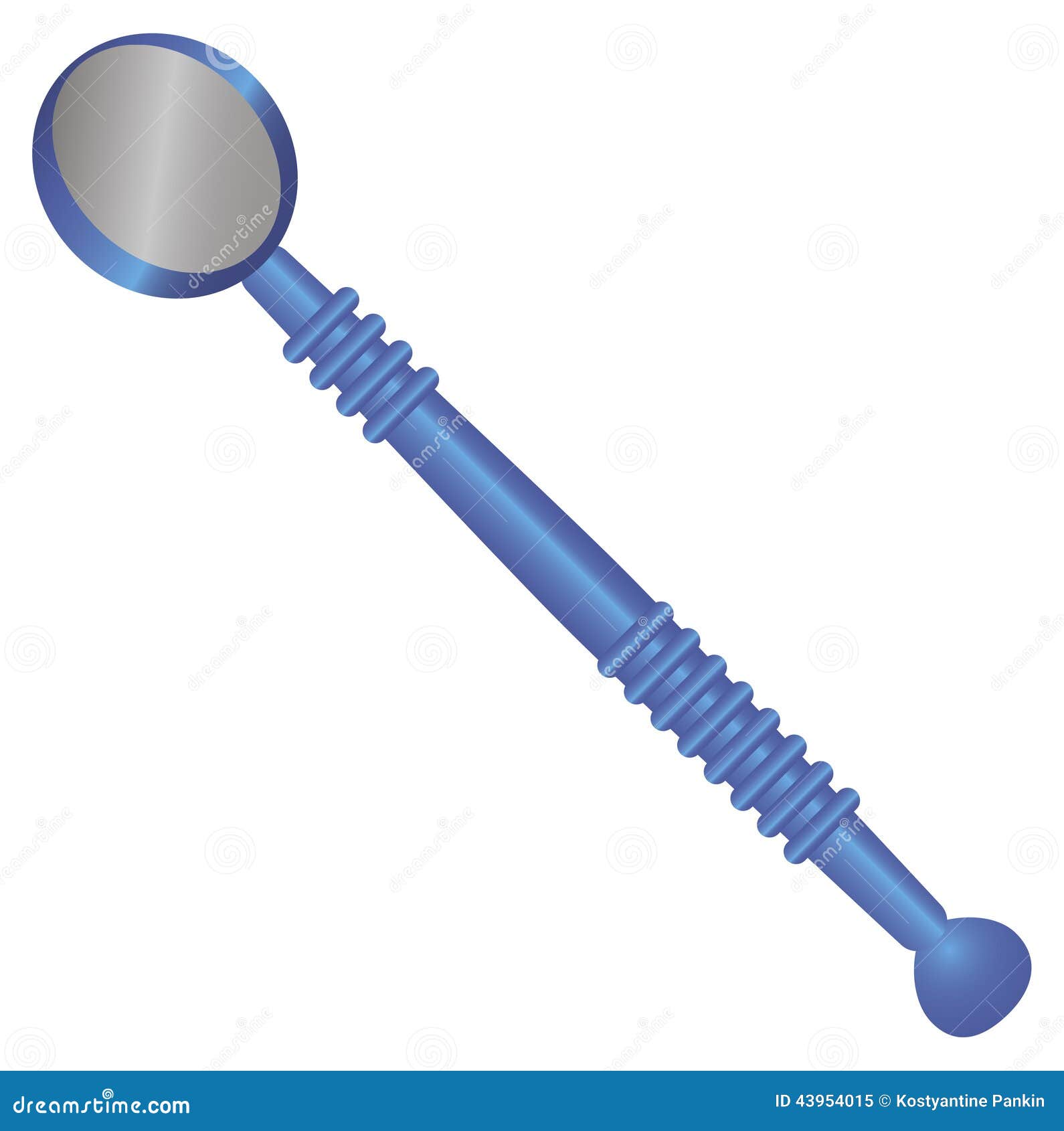 Dental mirror for home stock vector. Illustration of angled 43954015