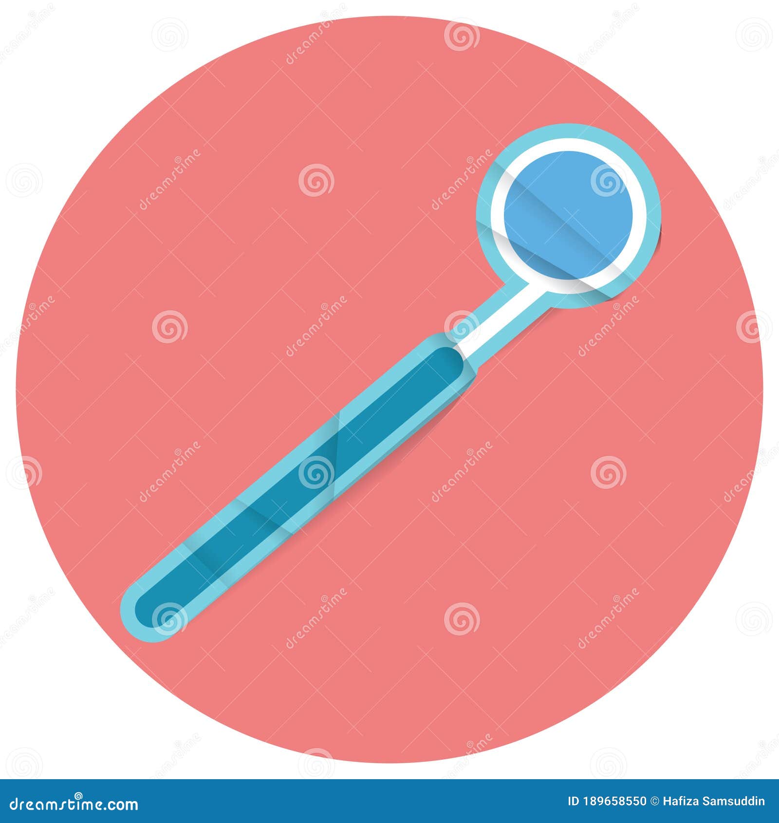 Dental Mirror. Vector Illustration Decorative Design Stock Vector Illustration of equipment