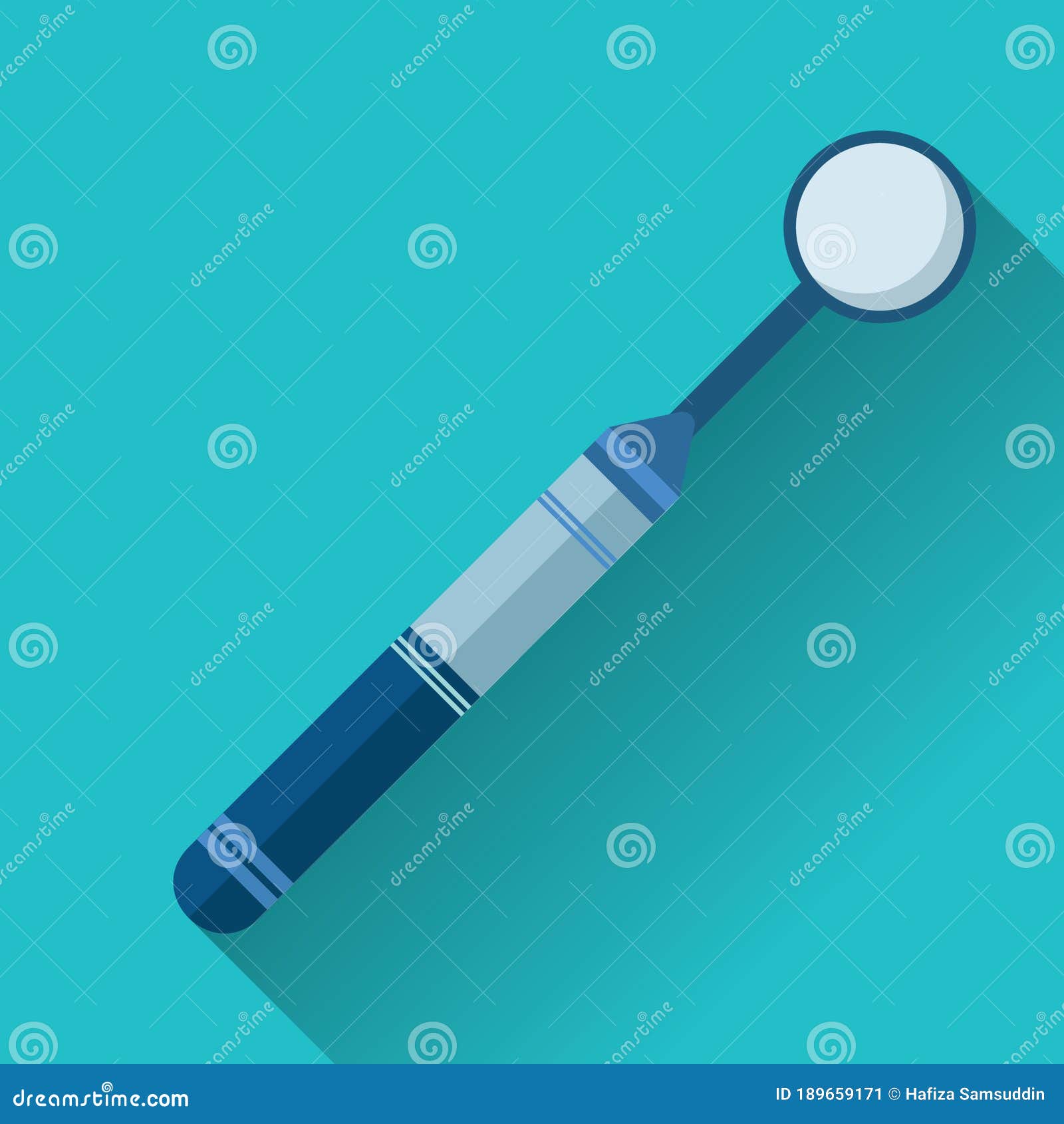 Dental Mirror. Vector Illustration Decorative Design Stock Vector Illustration of tools