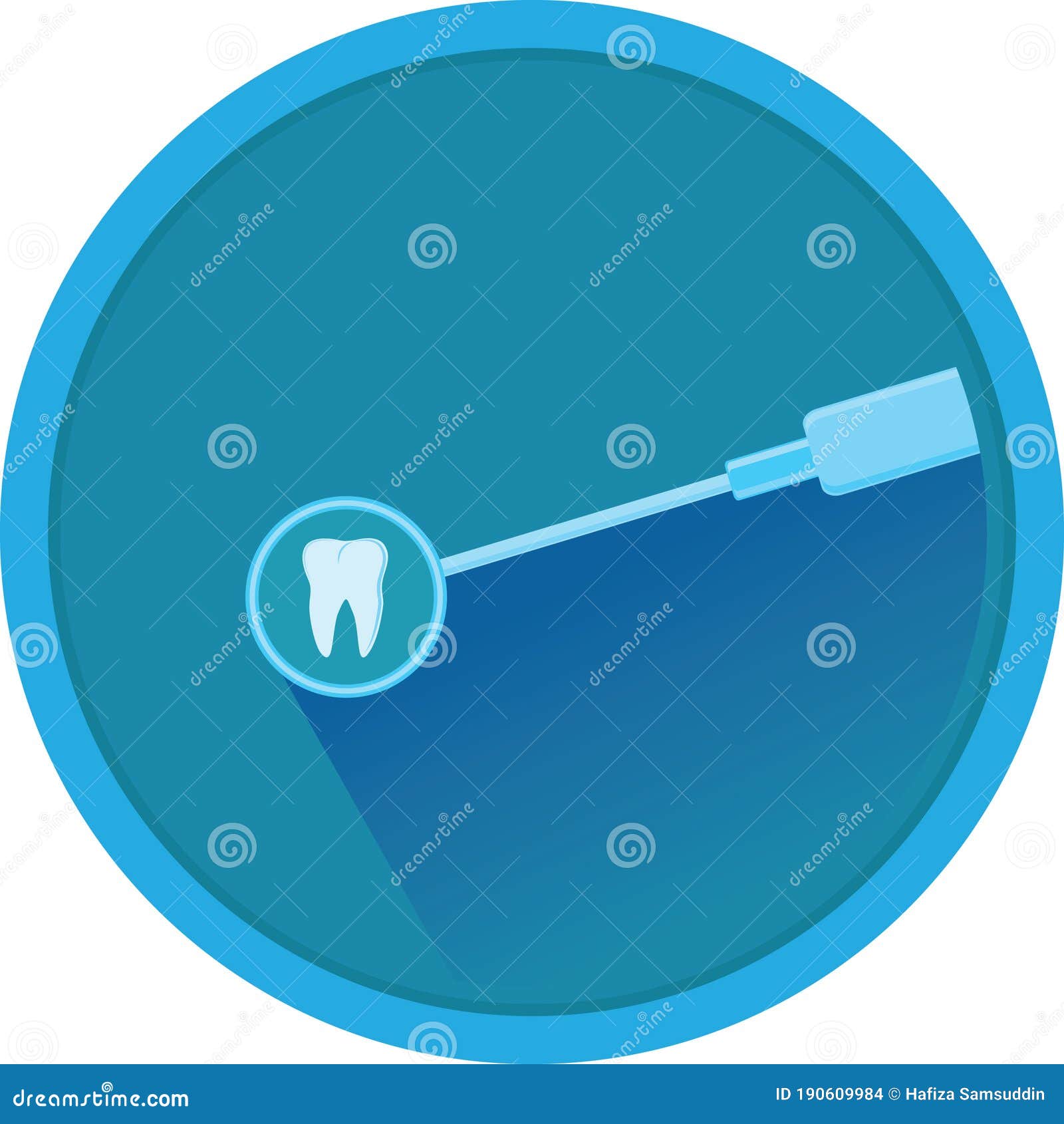 Dental Mirror. Vector Illustration Decorative Design Stock Vector Illustration of equipment