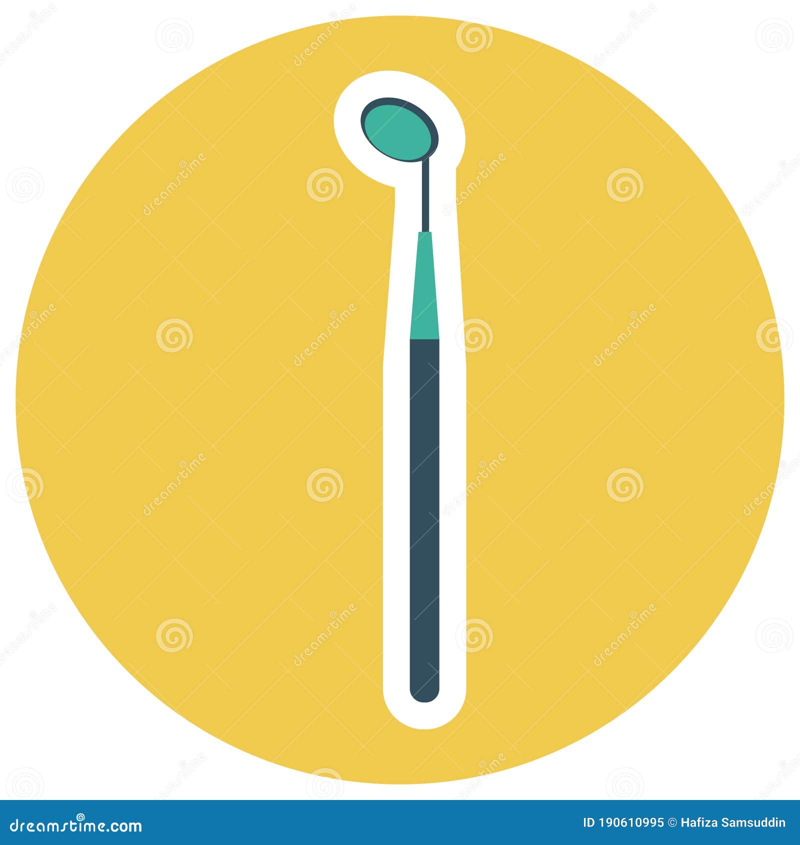 Dental Mirror. Vector Illustration Decorative Design Stock Vector Illustration of tools