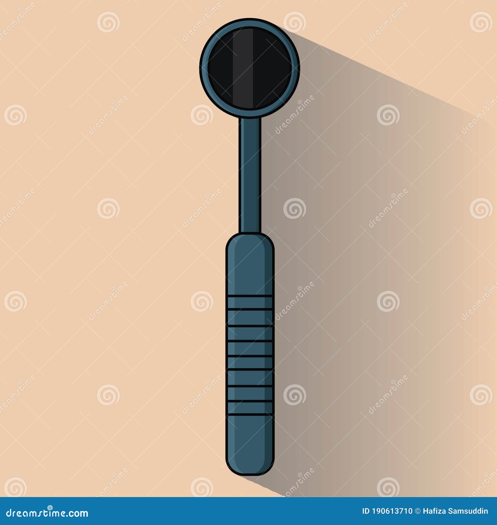 Dental Mirror. Vector Illustration Decorative Design Stock Vector Illustration of human