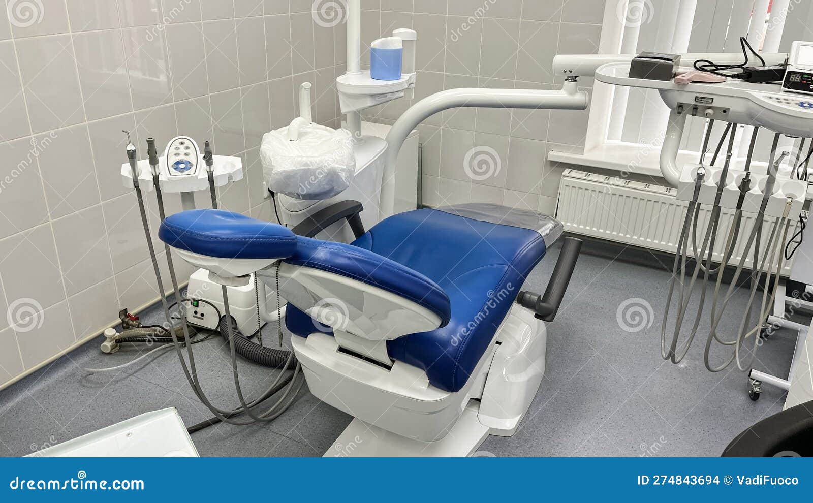 Dental Office and Dental Chair for Dental Treatment Stock Photo Image
