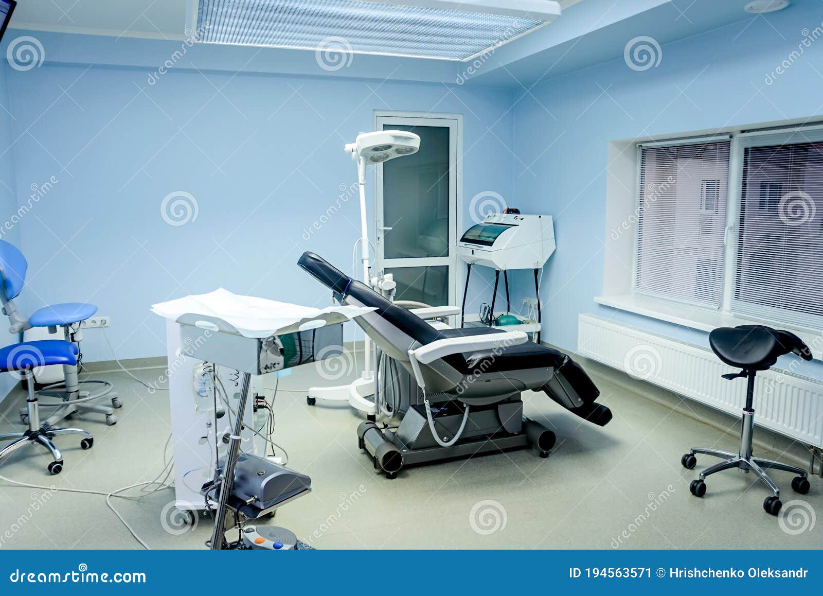 Dental operating room stock image. Image of health, chair 194563571