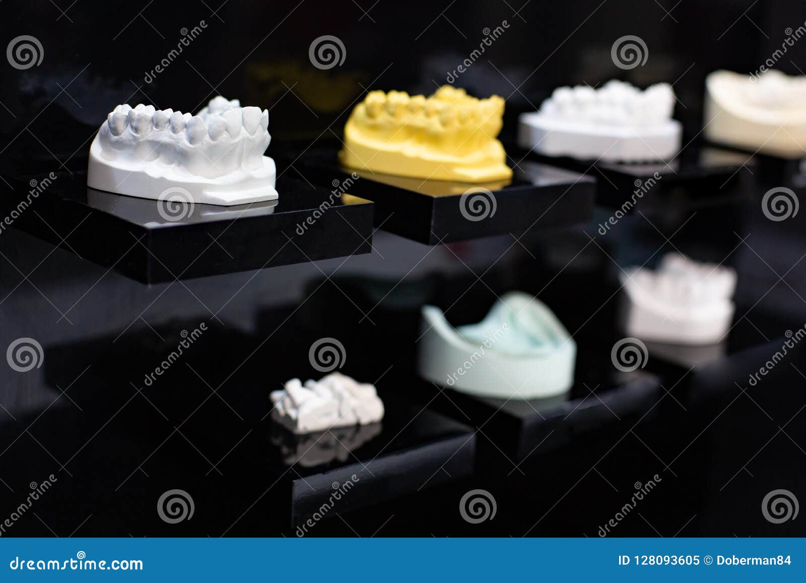 Dental Orthodontic Tools. Multicolored Device for Making a Molded