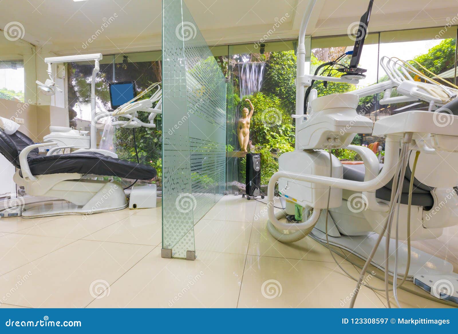 Dental Practice with Waterfall Editorial Photography Image of inside