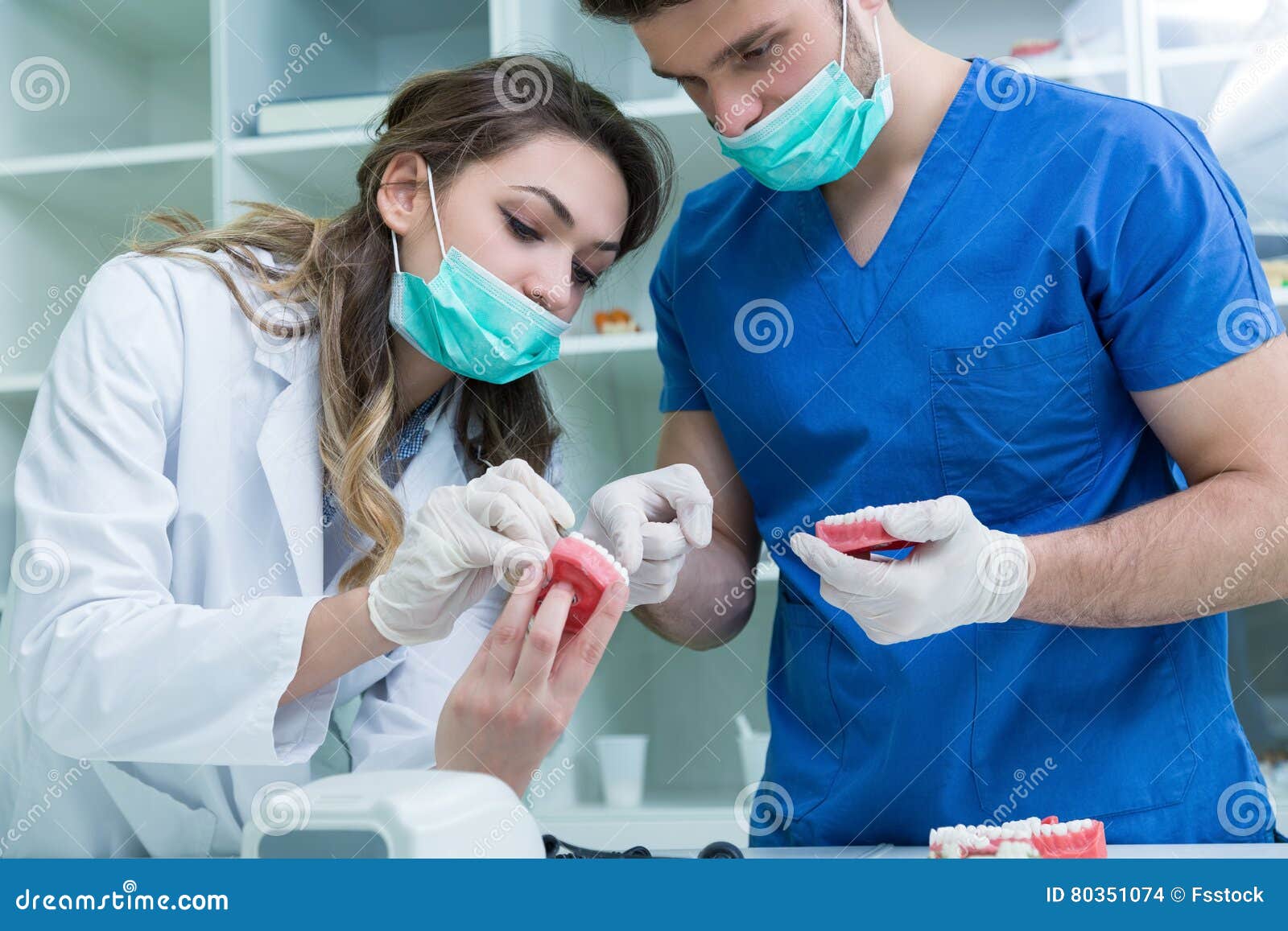 Dental Prosthesis, Dentures, Prosthetics Work. Stock Photo Image of