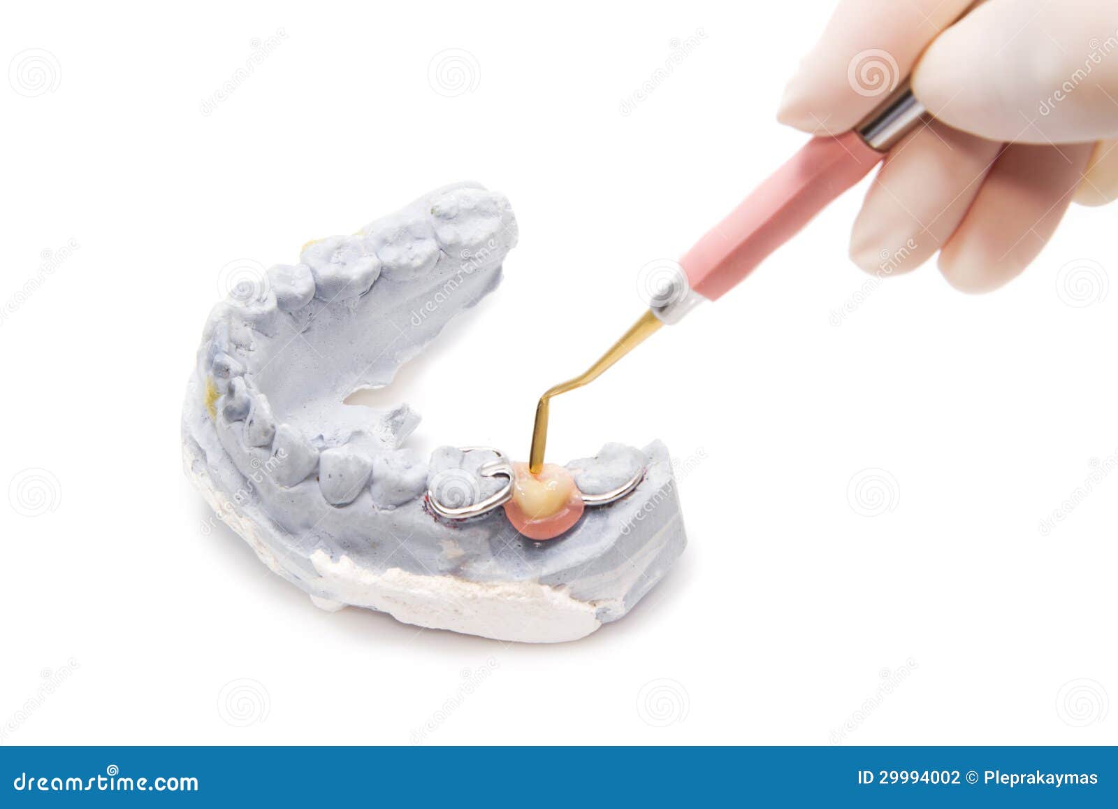 Dental Prosthesis with Dental Tool Stock Photo Image of care, mouth